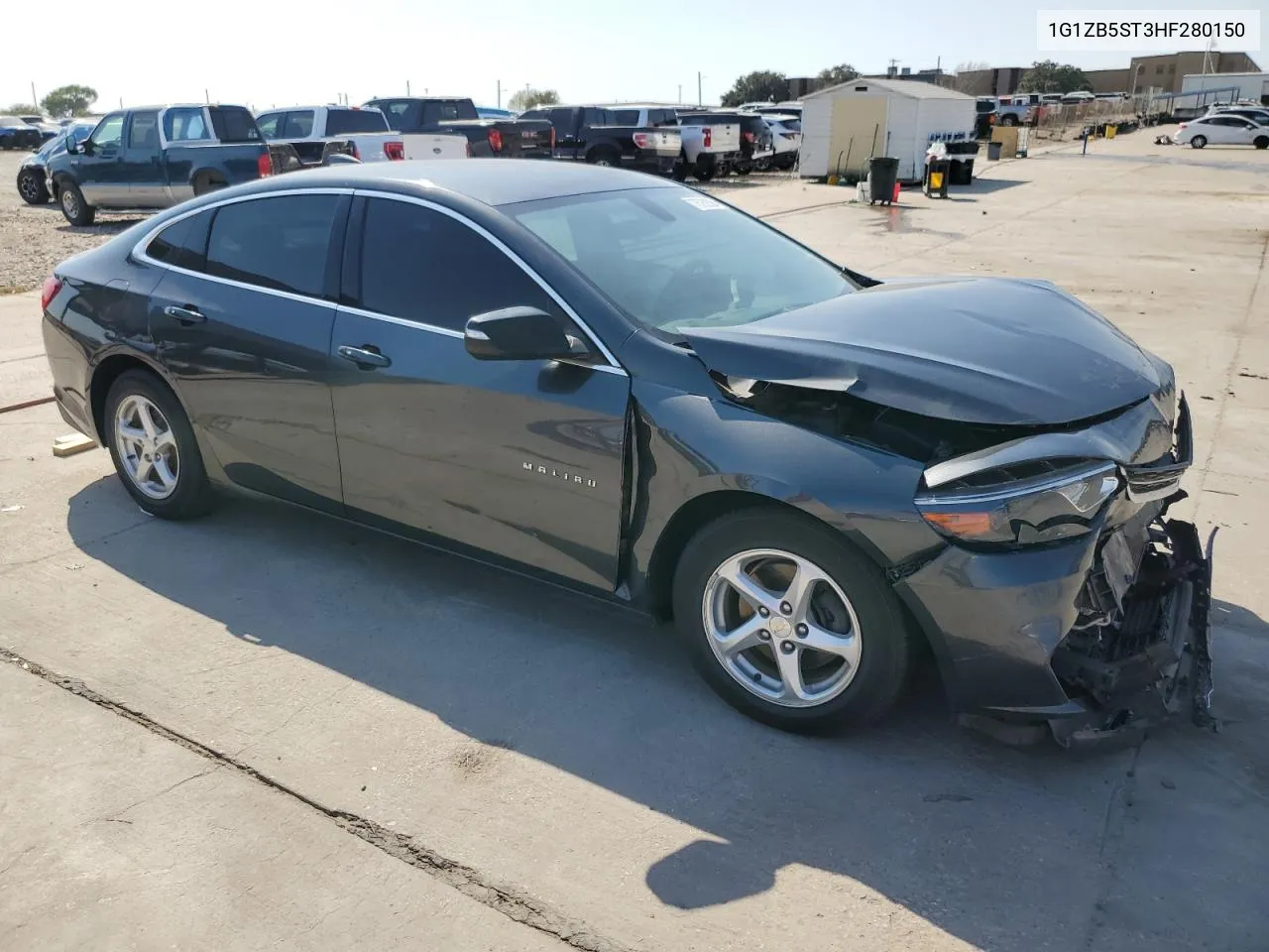 2017 Chevrolet Malibu Ls VIN: 1G1ZB5ST3HF280150 Lot: 75752384