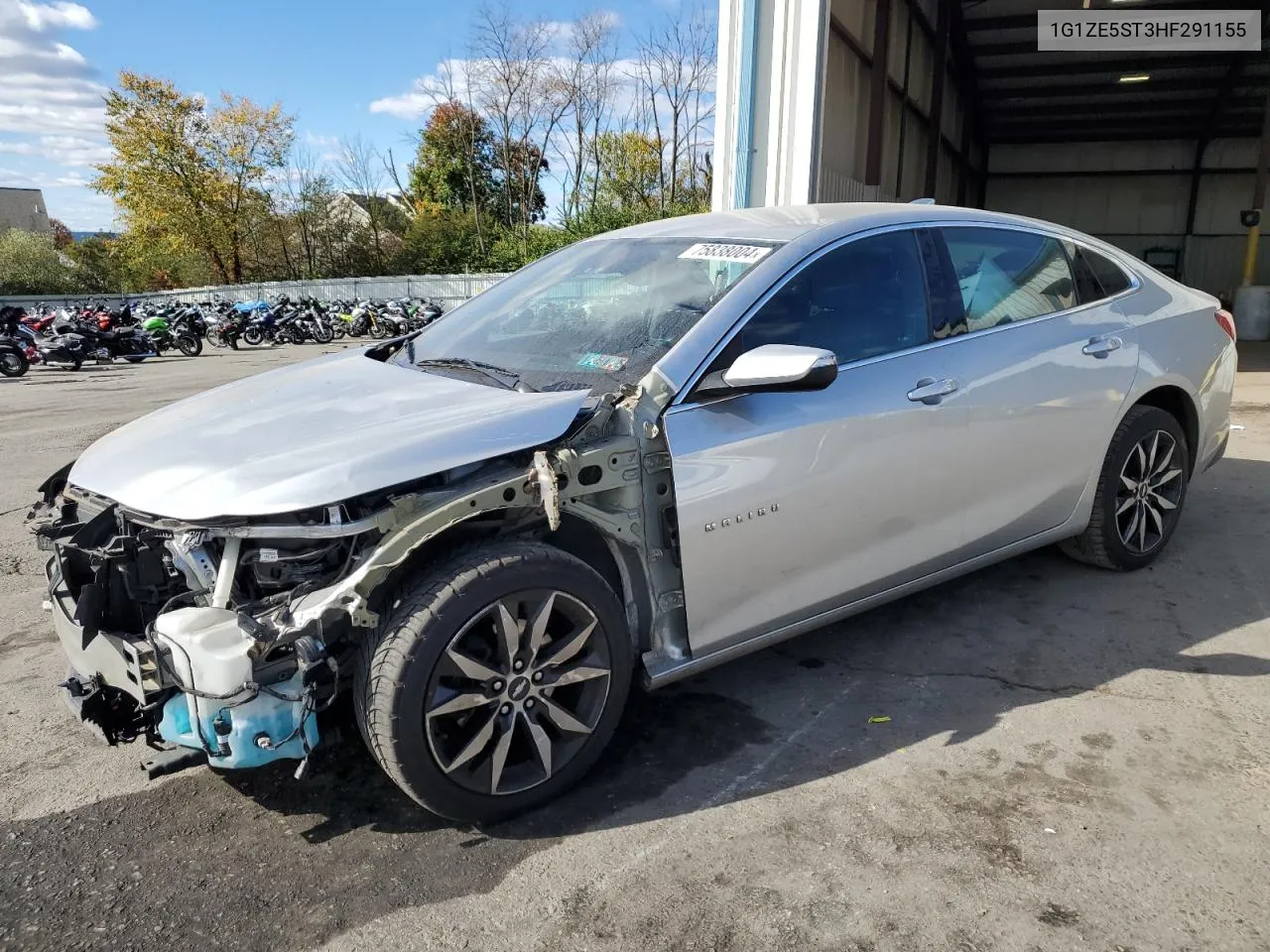 2017 Chevrolet Malibu Lt VIN: 1G1ZE5ST3HF291155 Lot: 75838004