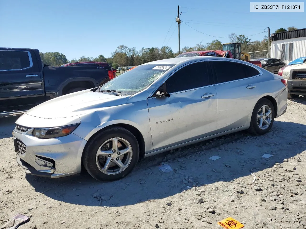 2017 Chevrolet Malibu Ls VIN: 1G1ZB5ST7HF121874 Lot: 75899934