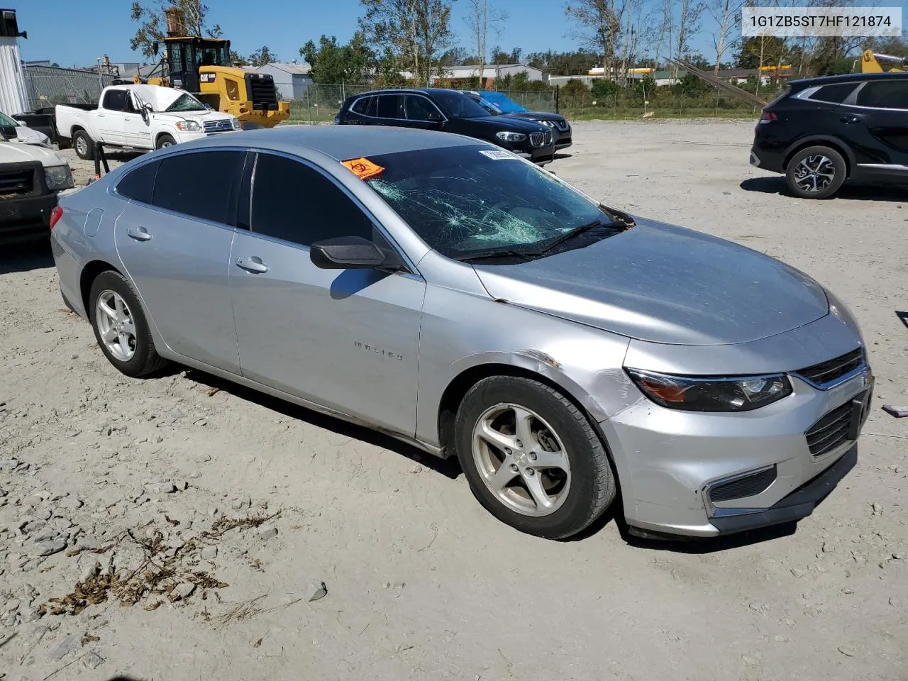 2017 Chevrolet Malibu Ls VIN: 1G1ZB5ST7HF121874 Lot: 75899934