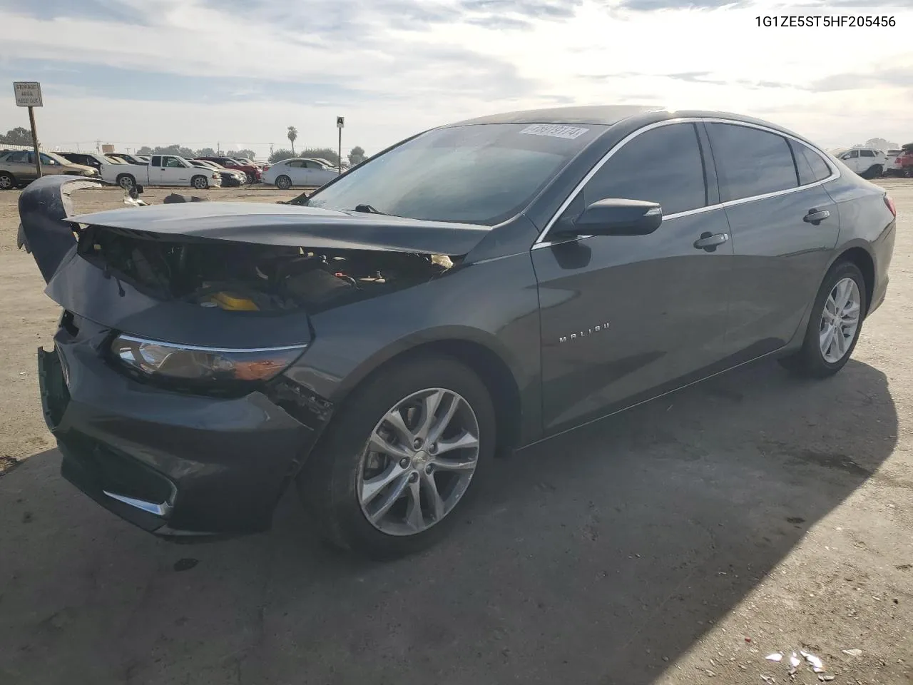 2017 Chevrolet Malibu Lt VIN: 1G1ZE5ST5HF205456 Lot: 75919174