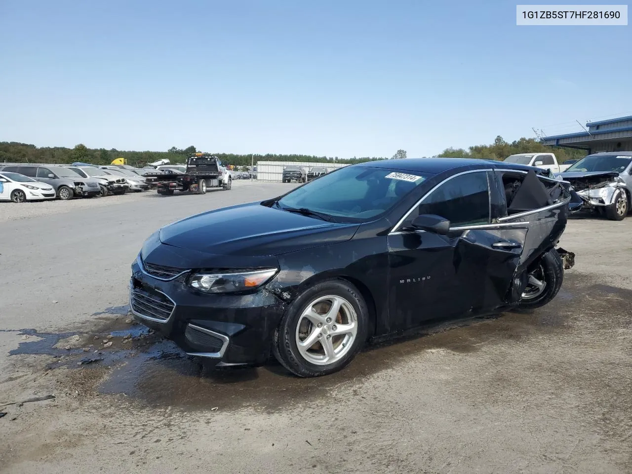 2017 Chevrolet Malibu Ls VIN: 1G1ZB5ST7HF281690 Lot: 75947314