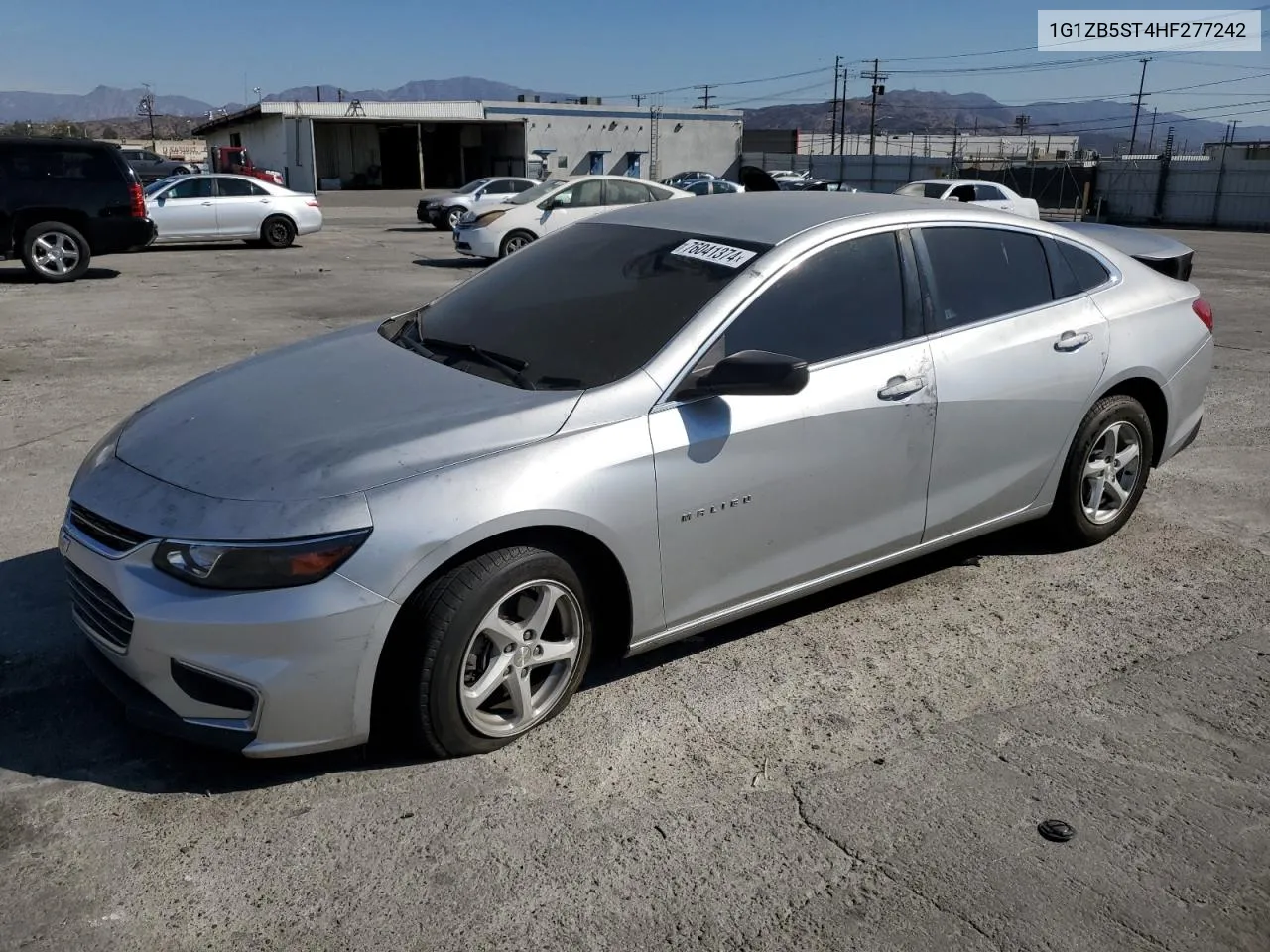 2017 Chevrolet Malibu Ls VIN: 1G1ZB5ST4HF277242 Lot: 76041374