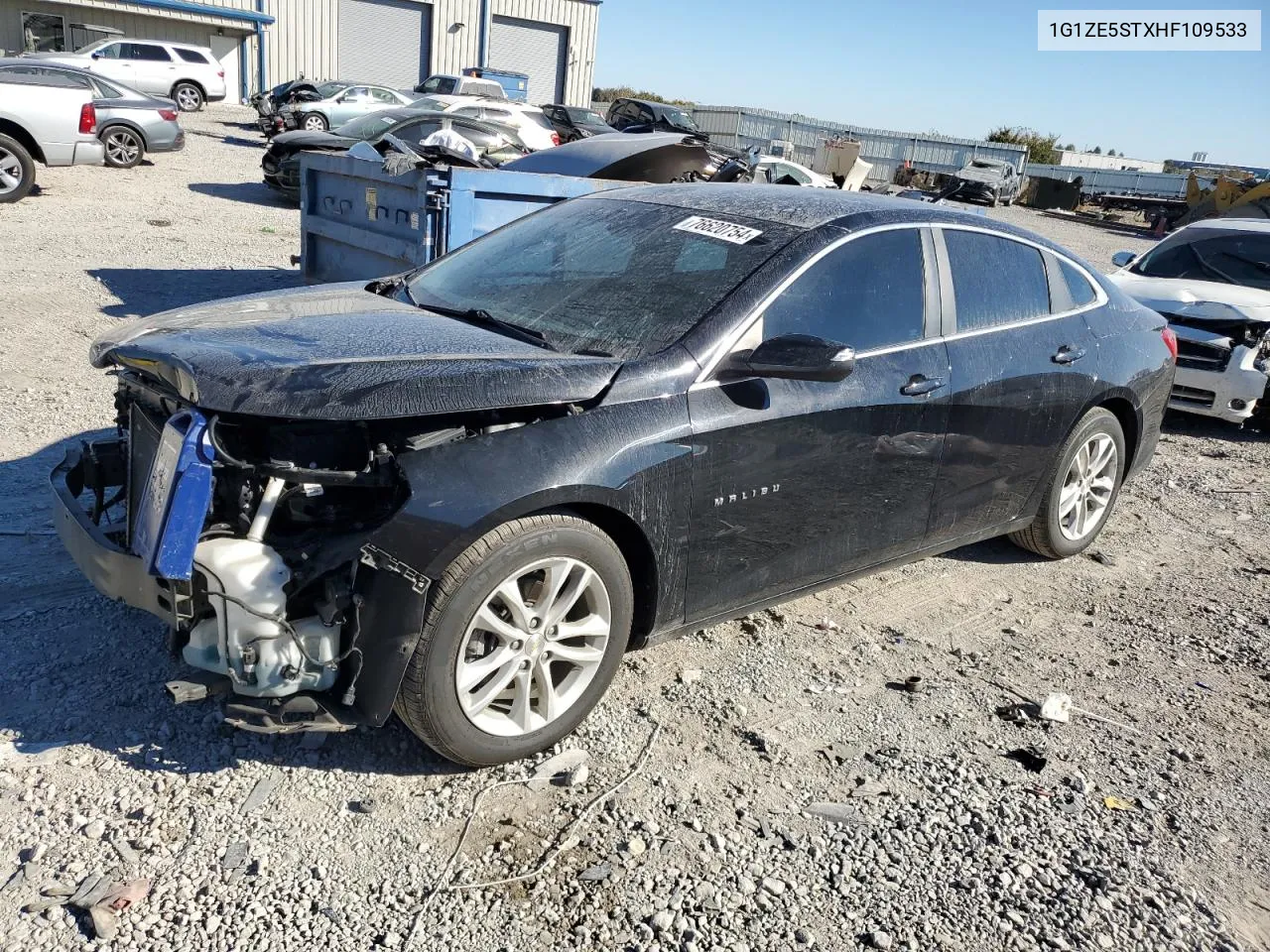 2017 Chevrolet Malibu Lt VIN: 1G1ZE5STXHF109533 Lot: 76620754