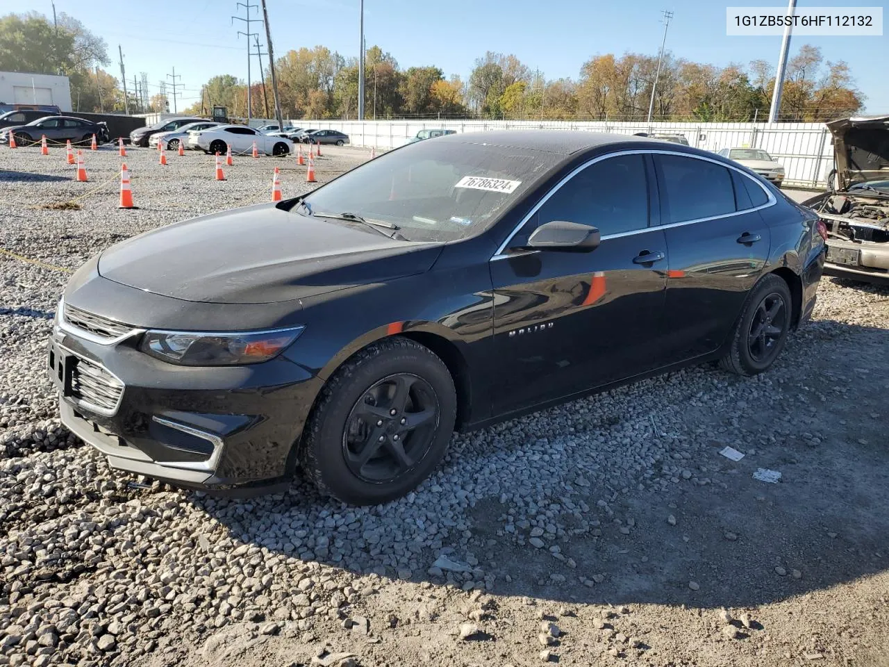 2017 Chevrolet Malibu Ls VIN: 1G1ZB5ST6HF112132 Lot: 76786324