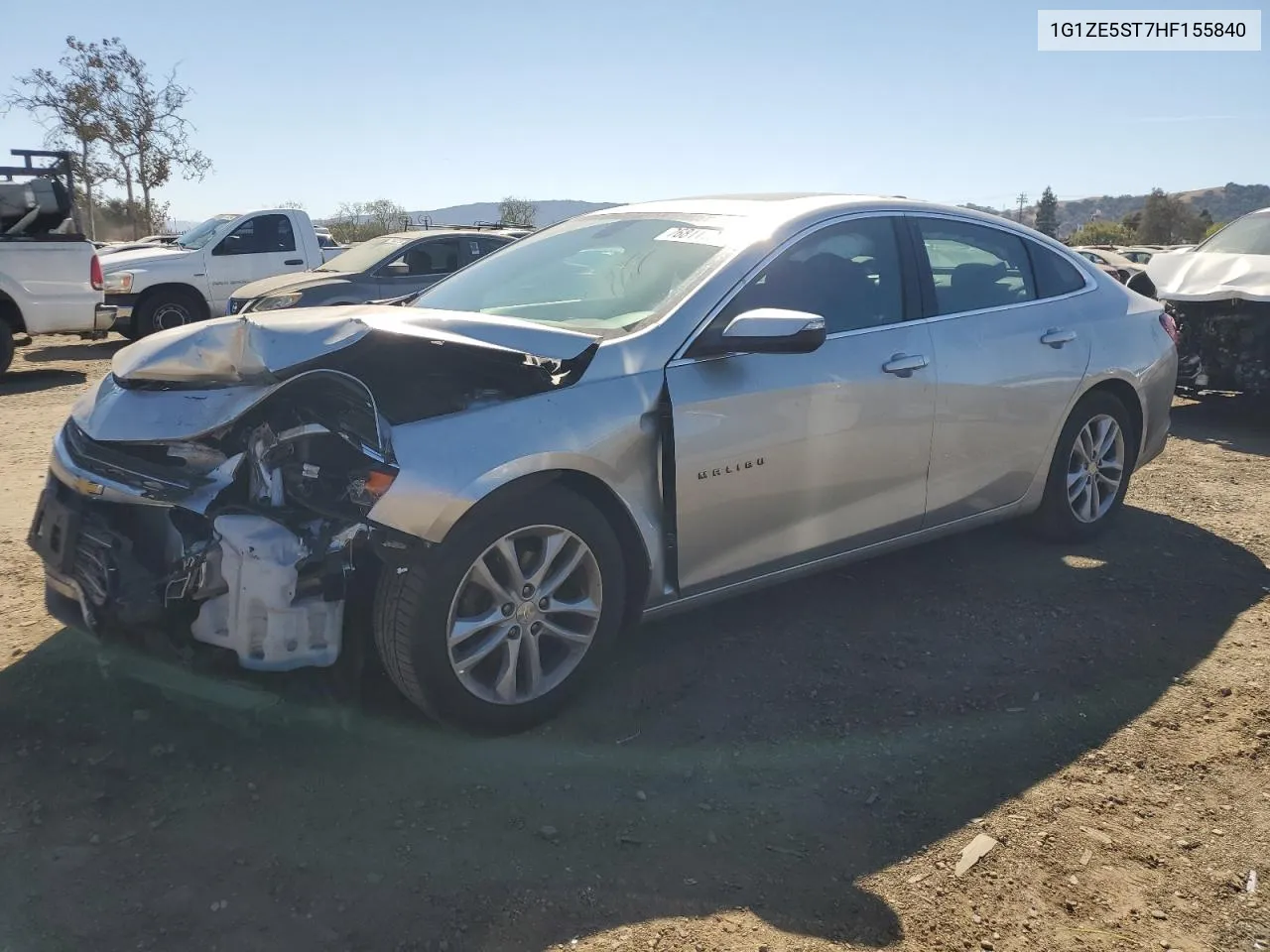 2017 Chevrolet Malibu Lt VIN: 1G1ZE5ST7HF155840 Lot: 76811184