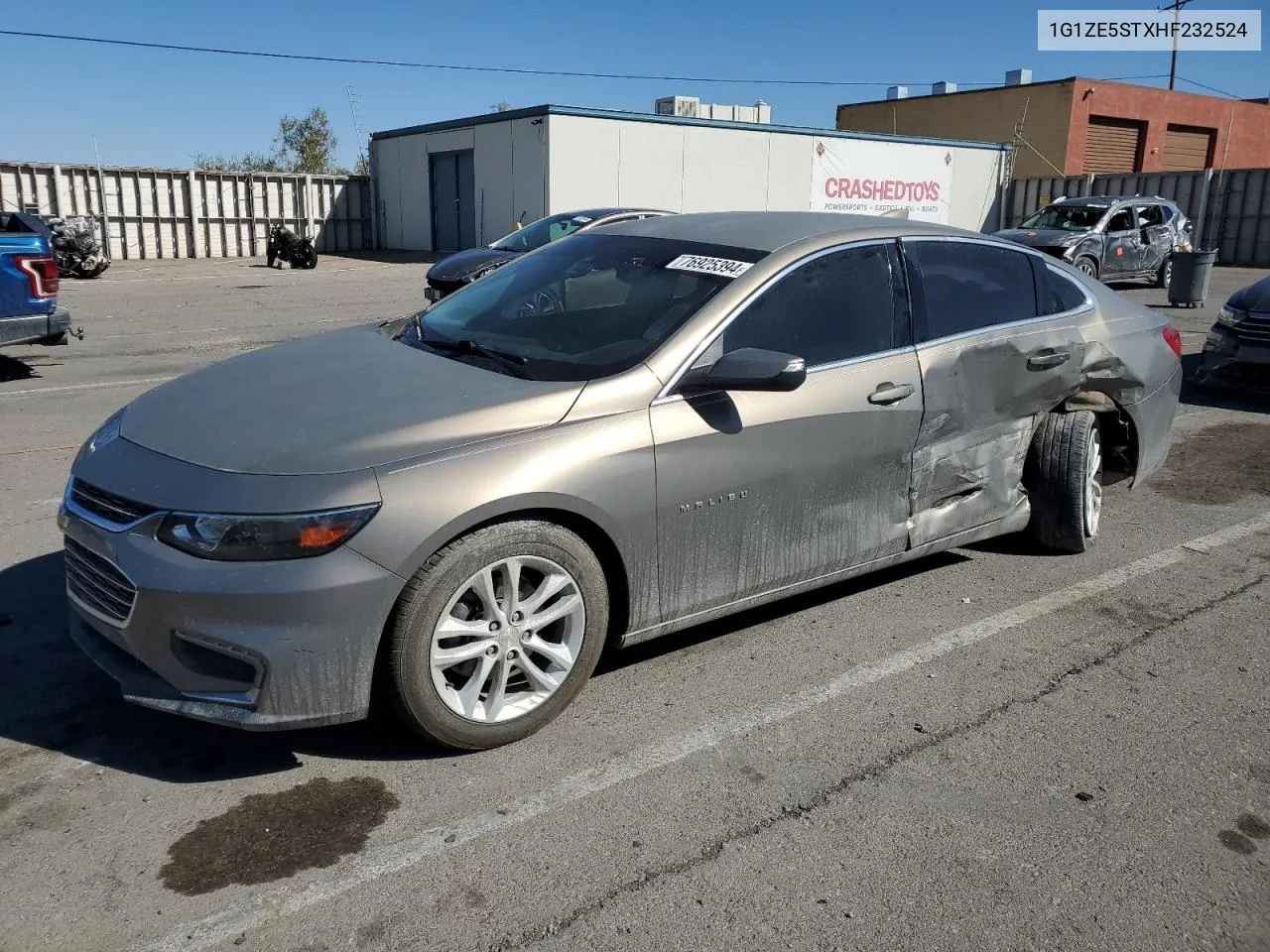 2017 Chevrolet Malibu Lt VIN: 1G1ZE5STXHF232524 Lot: 76925394