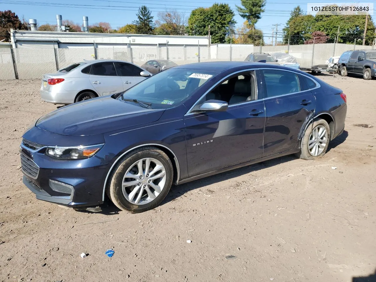 2017 Chevrolet Malibu Lt VIN: 1G1ZE5ST0HF126843 Lot: 76957914