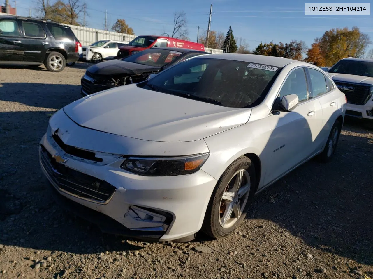 2017 Chevrolet Malibu Lt VIN: 1G1ZE5ST2HF104214 Lot: 77324274