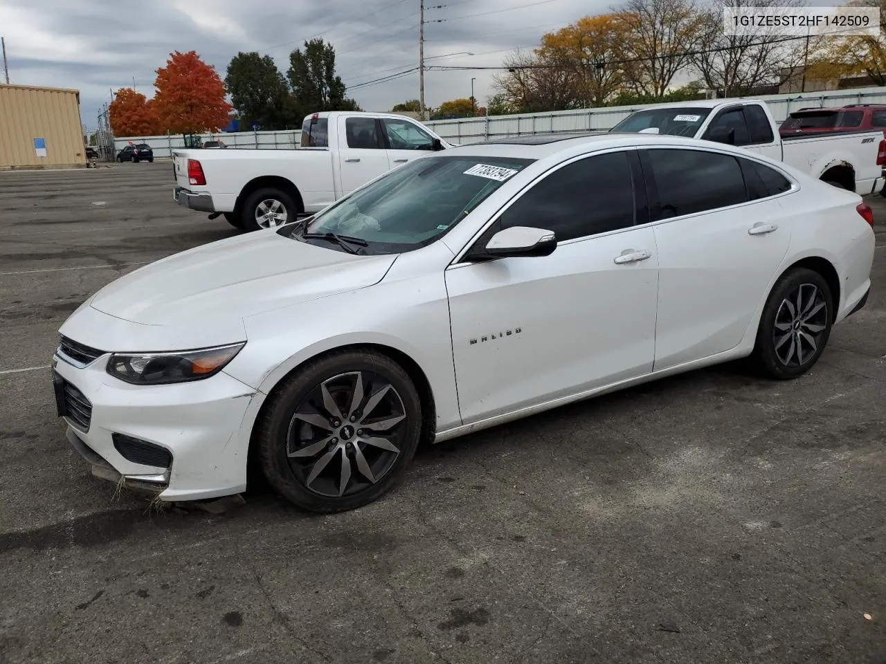 2017 Chevrolet Malibu Lt VIN: 1G1ZE5ST2HF142509 Lot: 77383794