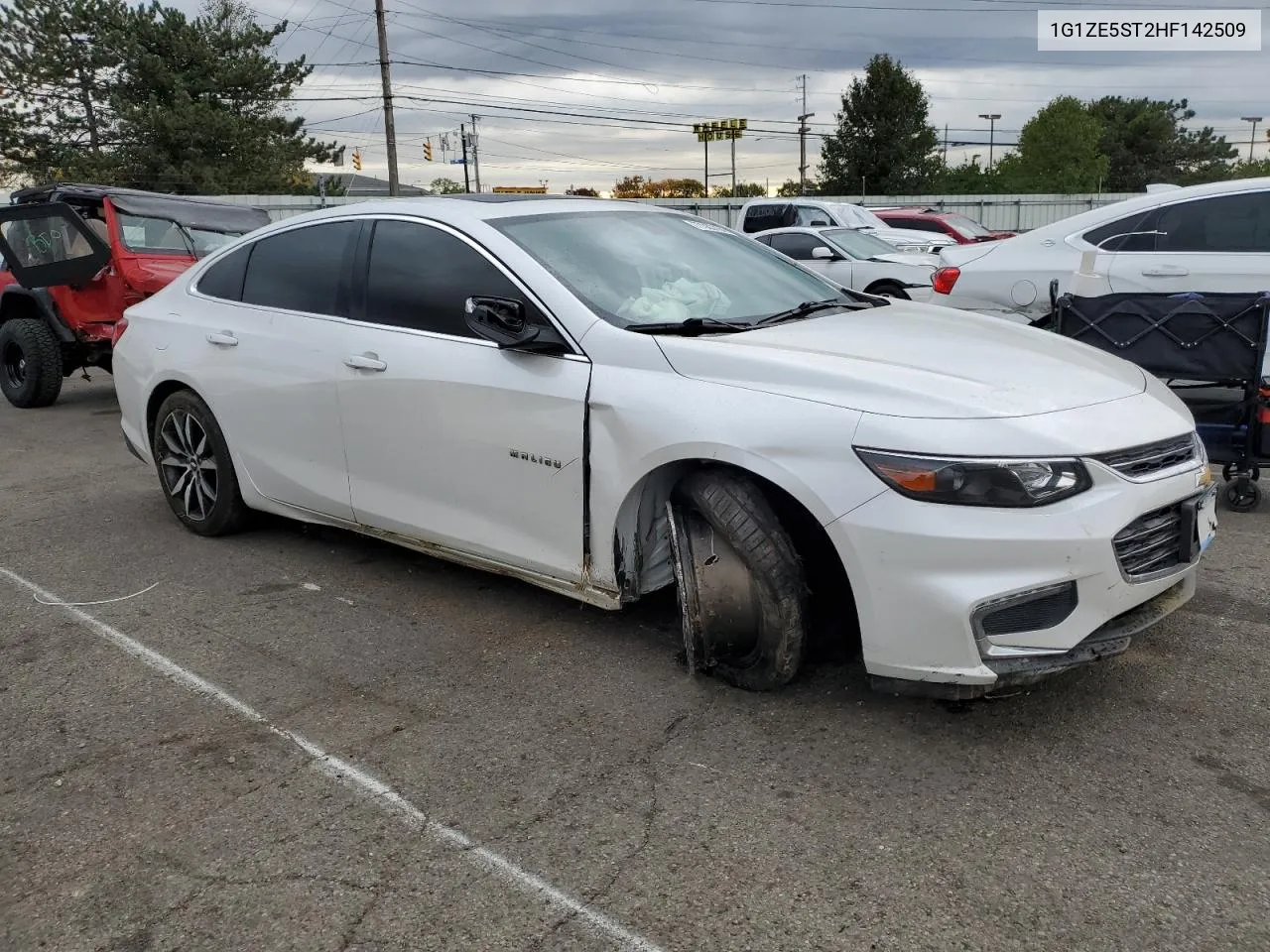 2017 Chevrolet Malibu Lt VIN: 1G1ZE5ST2HF142509 Lot: 77383794