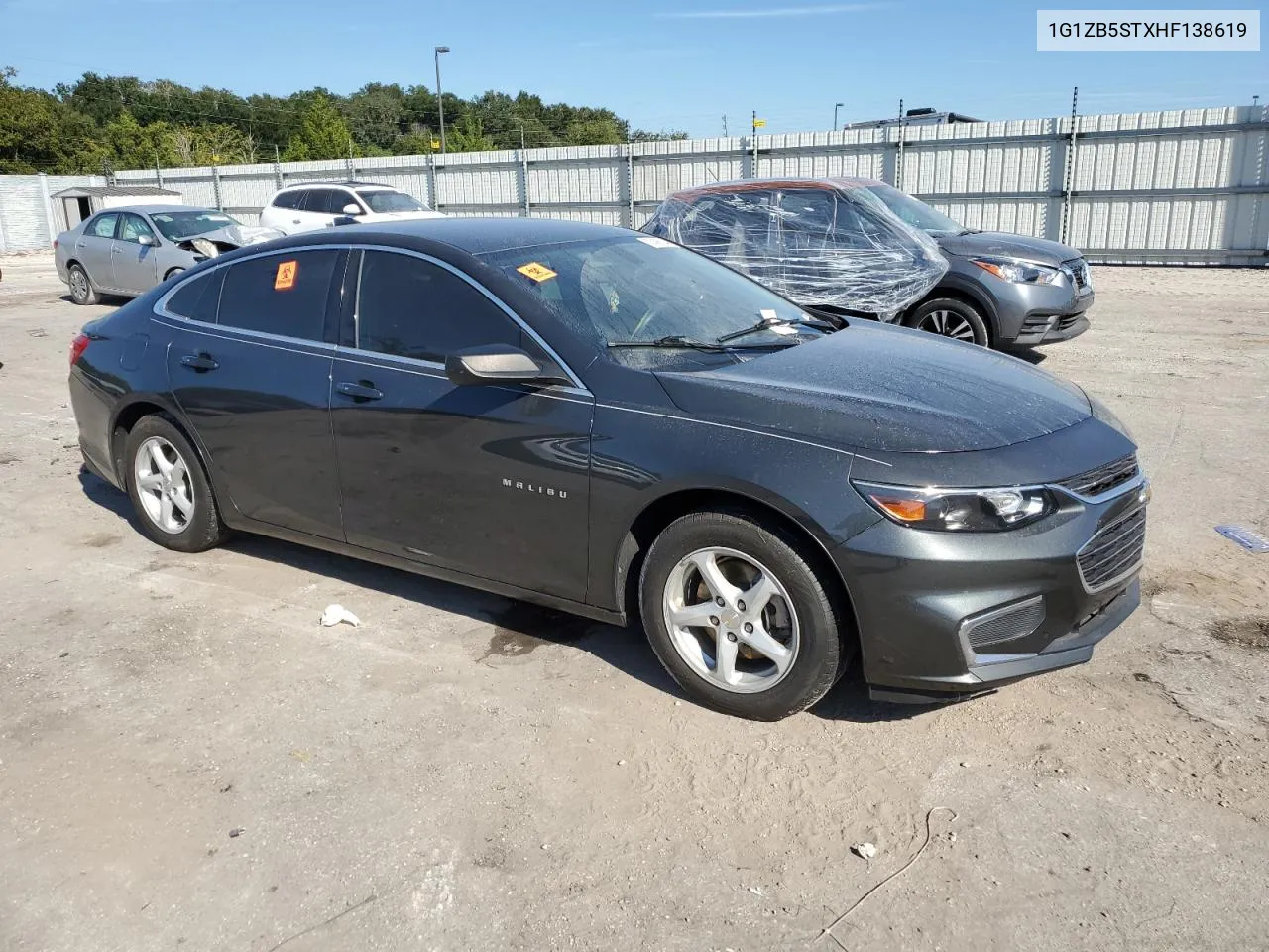 1G1ZB5STXHF138619 2017 Chevrolet Malibu Ls