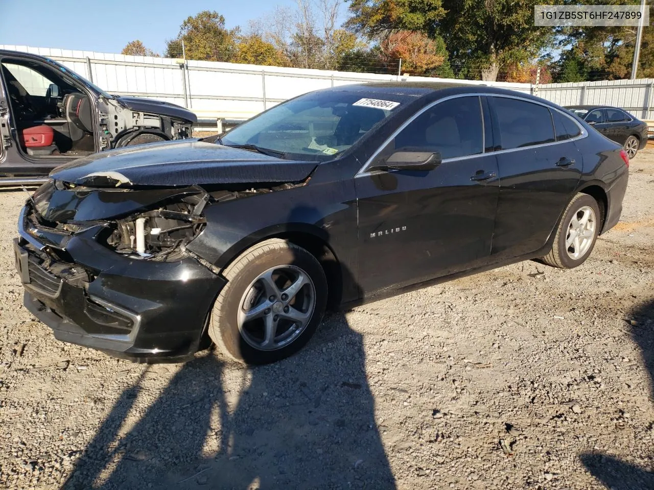 2017 Chevrolet Malibu Ls VIN: 1G1ZB5ST6HF247899 Lot: 77548864