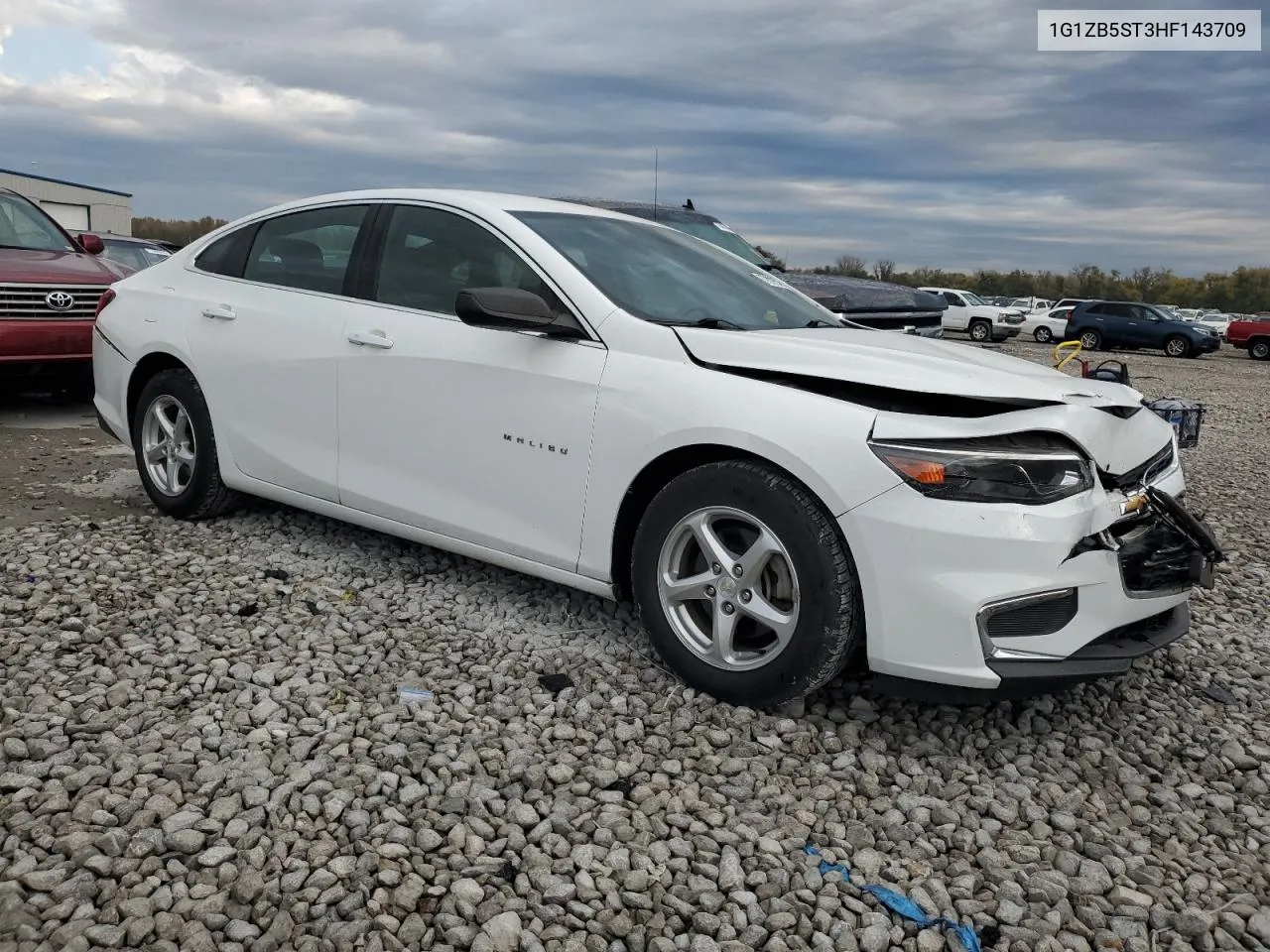 2017 Chevrolet Malibu Ls VIN: 1G1ZB5ST3HF143709 Lot: 77811554