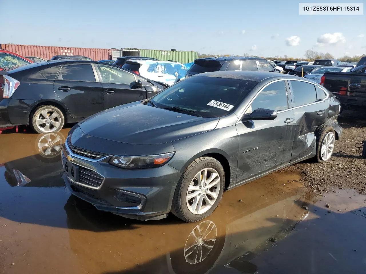 2017 Chevrolet Malibu Lt VIN: 1G1ZE5ST6HF115314 Lot: 77936144