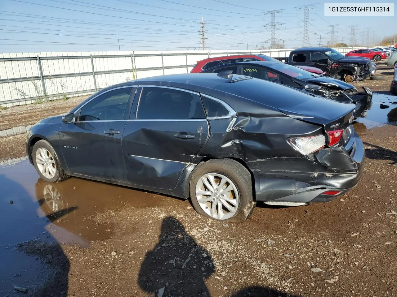 2017 Chevrolet Malibu Lt VIN: 1G1ZE5ST6HF115314 Lot: 77936144