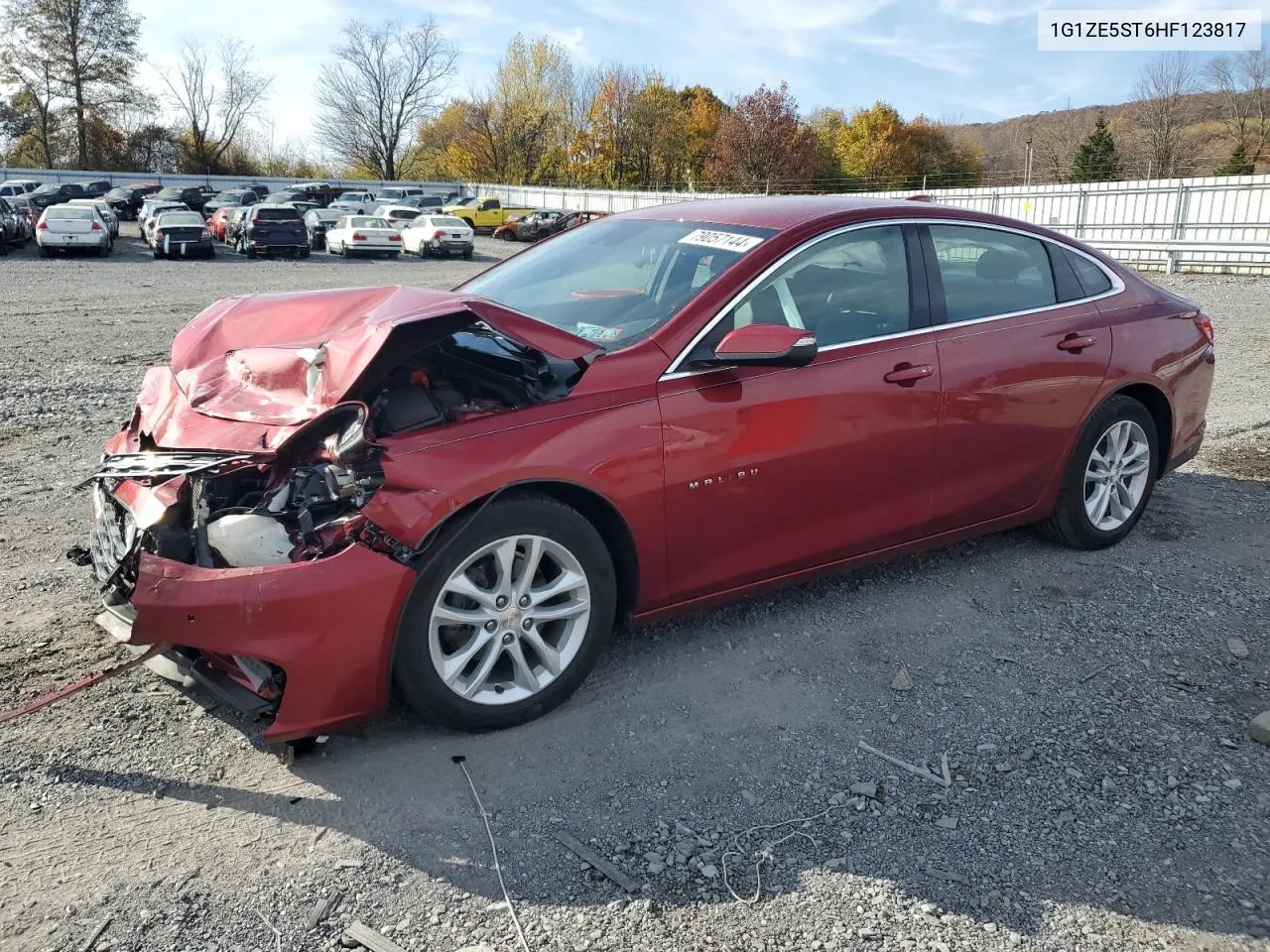 2017 Chevrolet Malibu Lt VIN: 1G1ZE5ST6HF123817 Lot: 79057144