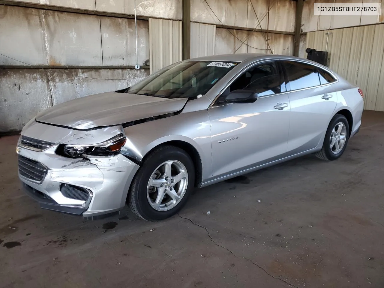 2017 Chevrolet Malibu Ls VIN: 1G1ZB5ST8HF278703 Lot: 79864004