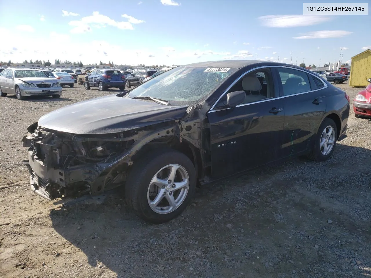 2017 Chevrolet Malibu Ls VIN: 1G1ZC5ST4HF267145 Lot: 81113034