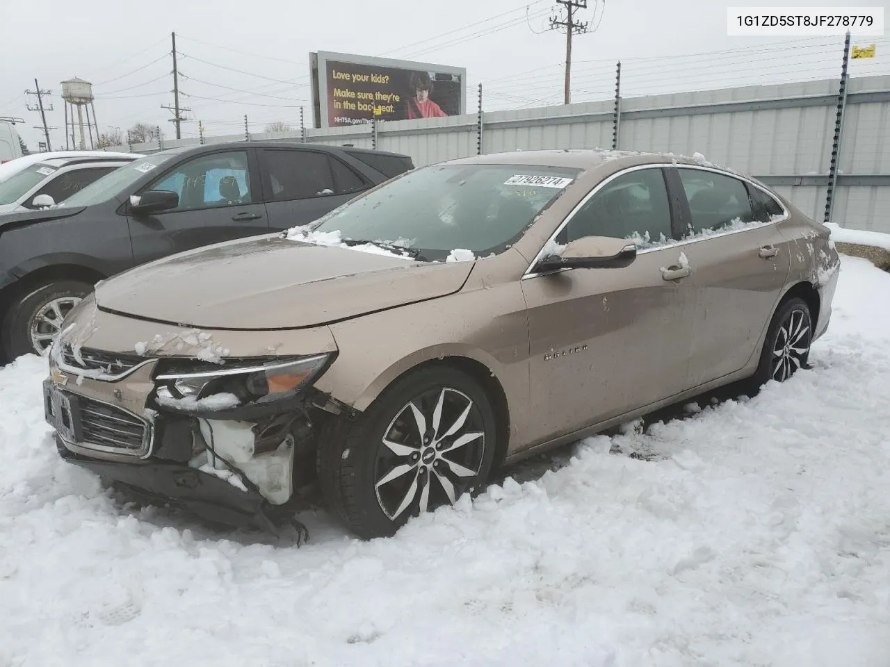 2018 Chevrolet Malibu Lt VIN: 1G1ZD5ST8JF278779 Lot: 37926274