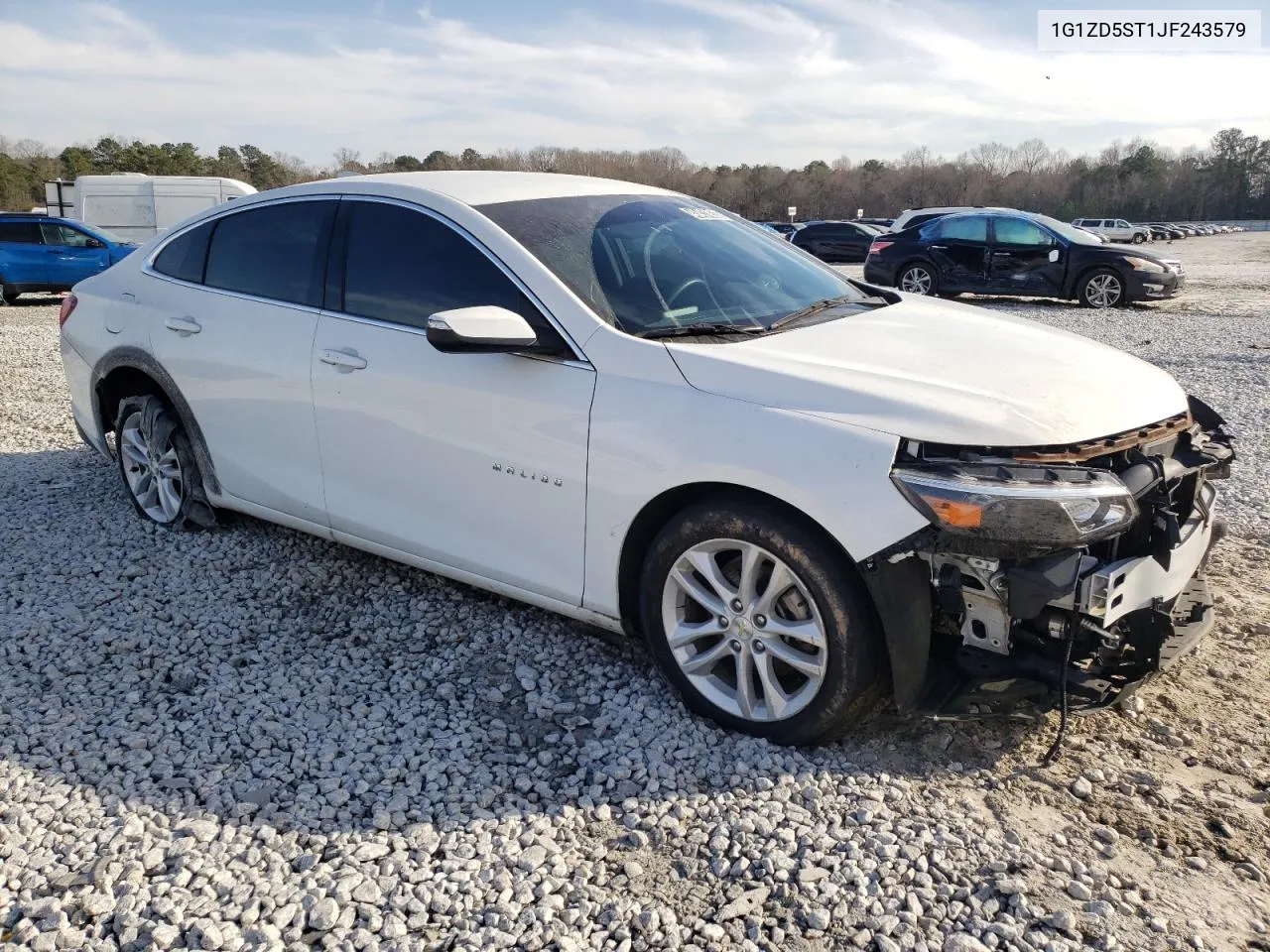 1G1ZD5ST1JF243579 2018 Chevrolet Malibu Lt