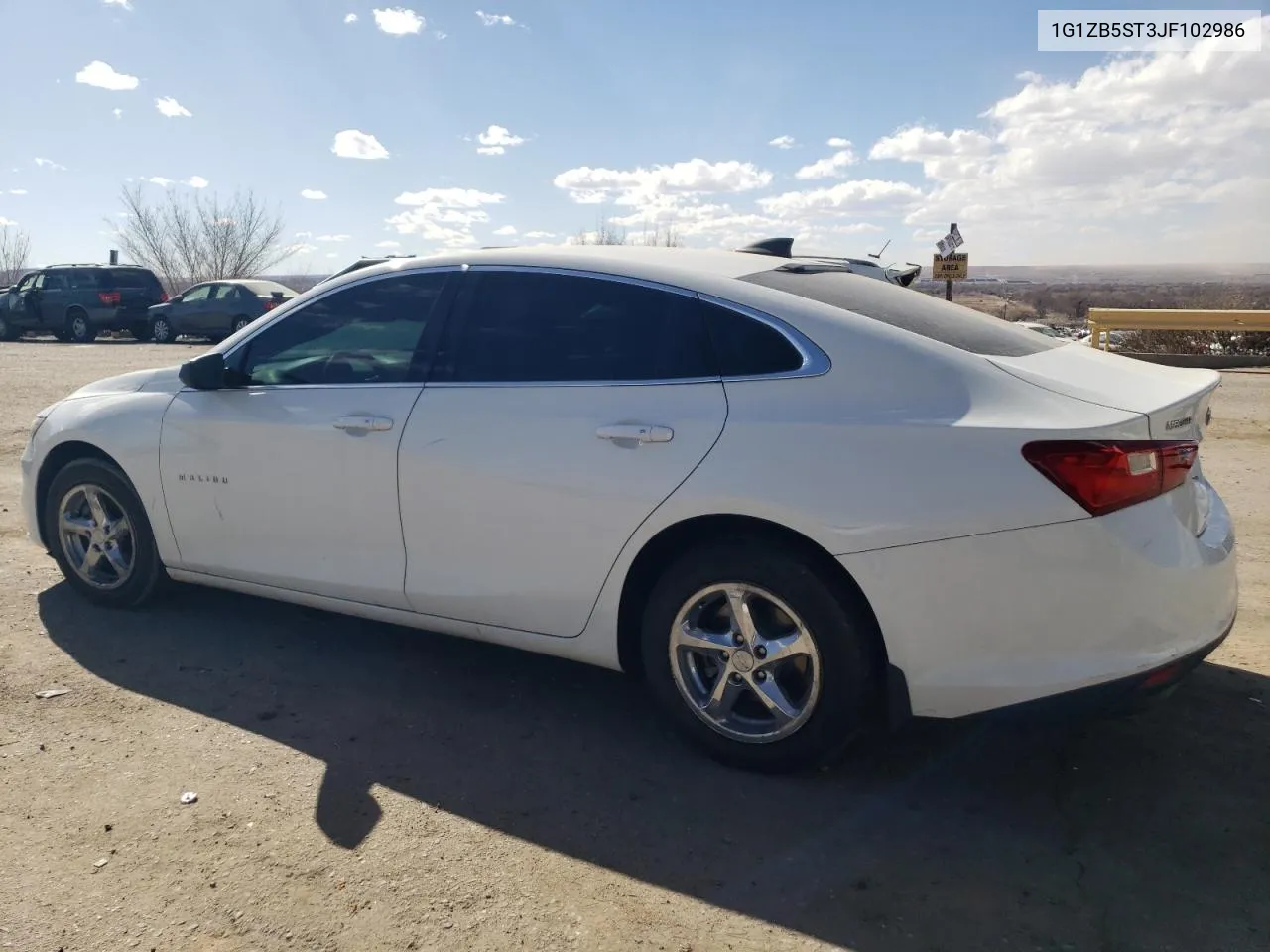 1G1ZB5ST3JF102986 2018 Chevrolet Malibu Ls