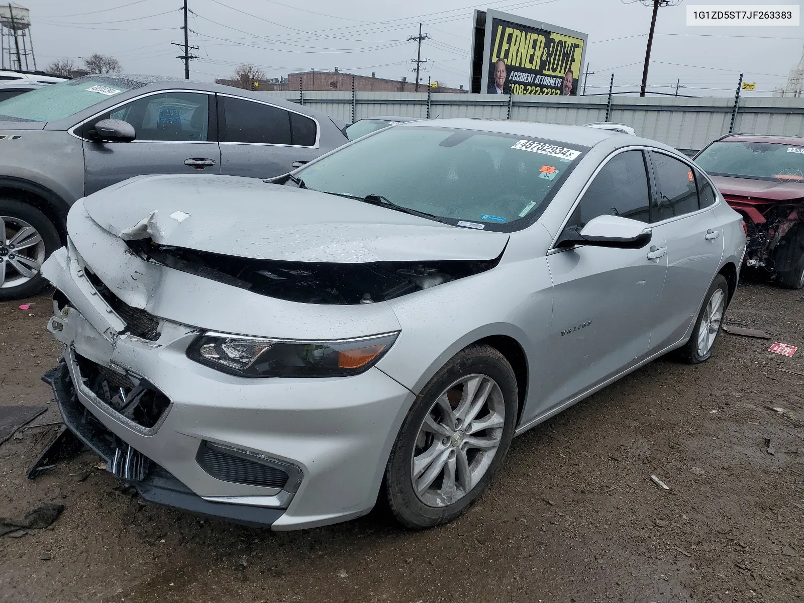 2018 Chevrolet Malibu Lt VIN: 1G1ZD5ST7JF263383 Lot: 48782934