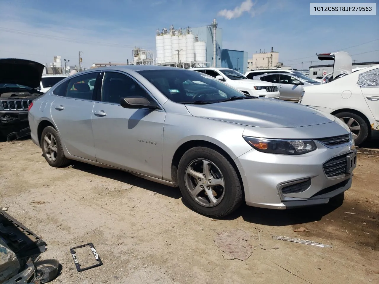 1G1ZC5ST8JF279563 2018 Chevrolet Malibu Ls