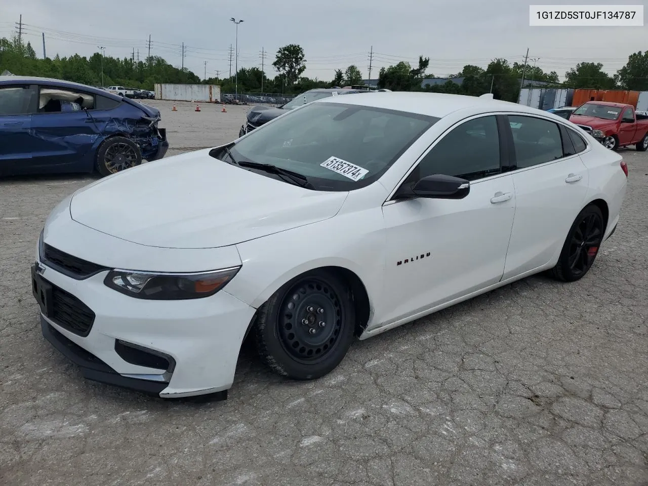 2018 Chevrolet Malibu Lt VIN: 1G1ZD5ST0JF134787 Lot: 51357374