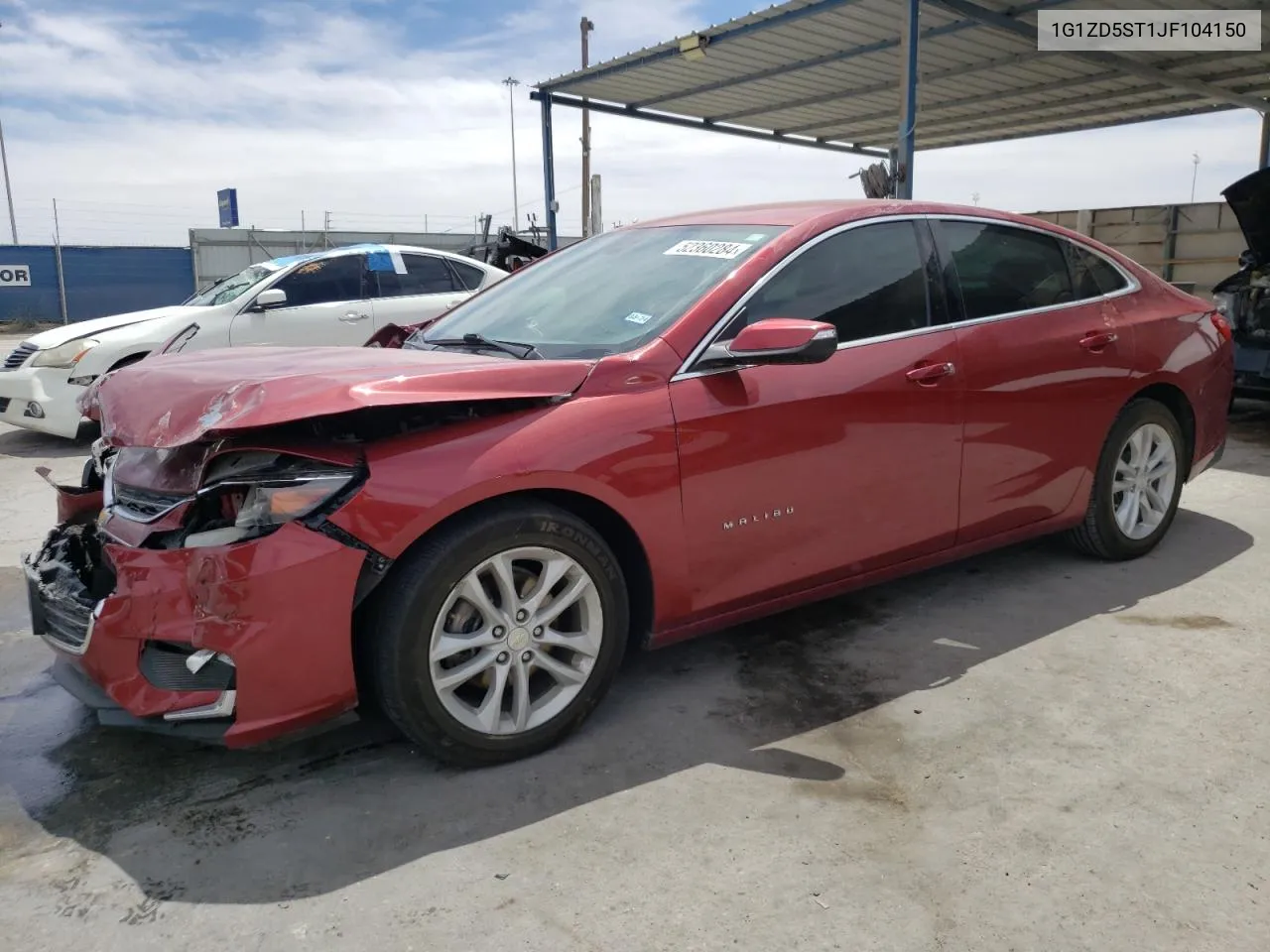 2018 Chevrolet Malibu Lt VIN: 1G1ZD5ST1JF104150 Lot: 52360284