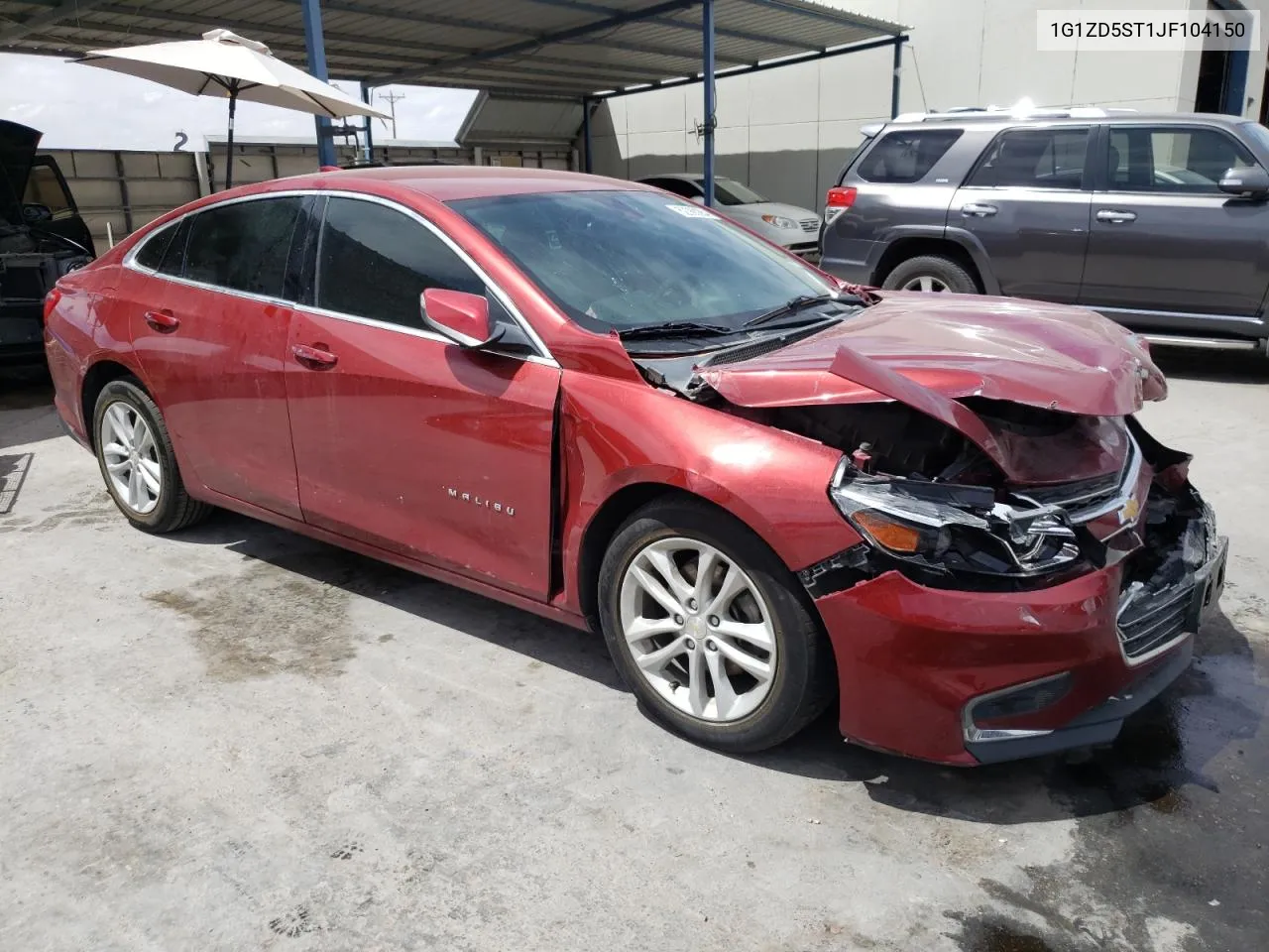 2018 Chevrolet Malibu Lt VIN: 1G1ZD5ST1JF104150 Lot: 52360284