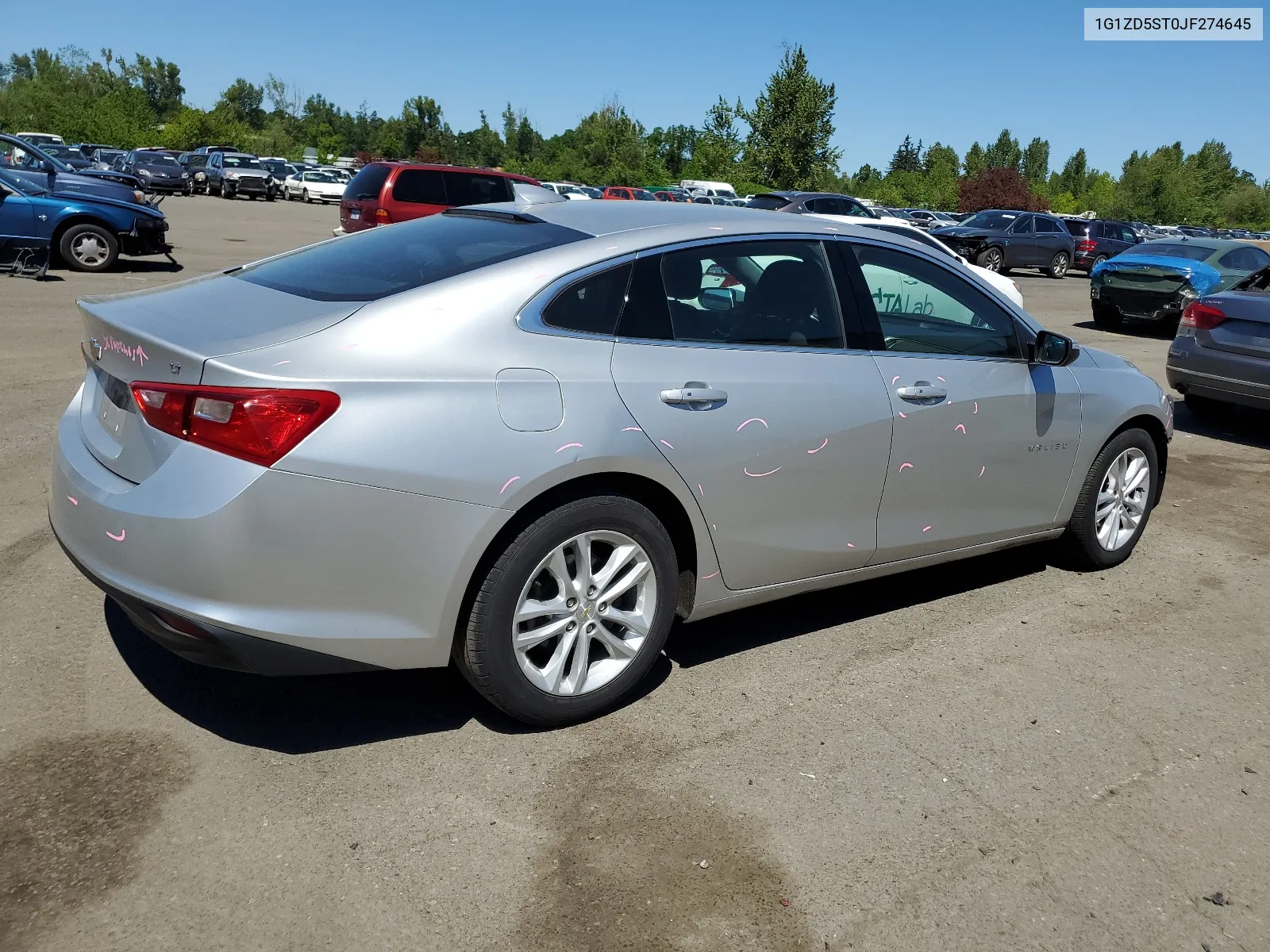 2018 Chevrolet Malibu Lt VIN: 1G1ZD5ST0JF274645 Lot: 53269164