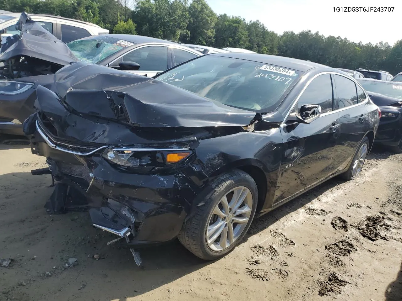 2018 Chevrolet Malibu Lt VIN: 1G1ZD5ST6JF243707 Lot: 53330284