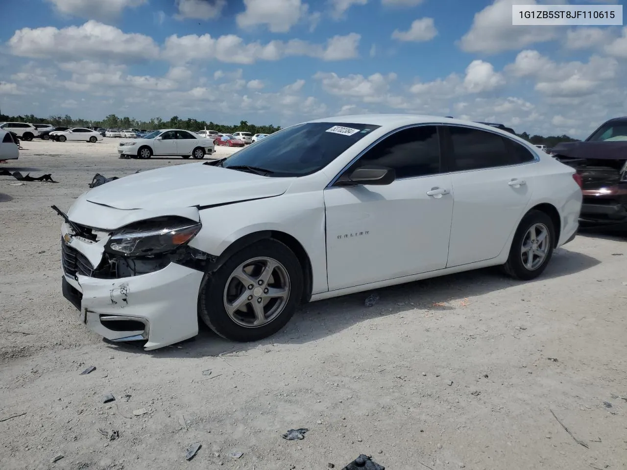 1G1ZB5ST8JF110615 2018 Chevrolet Malibu Ls