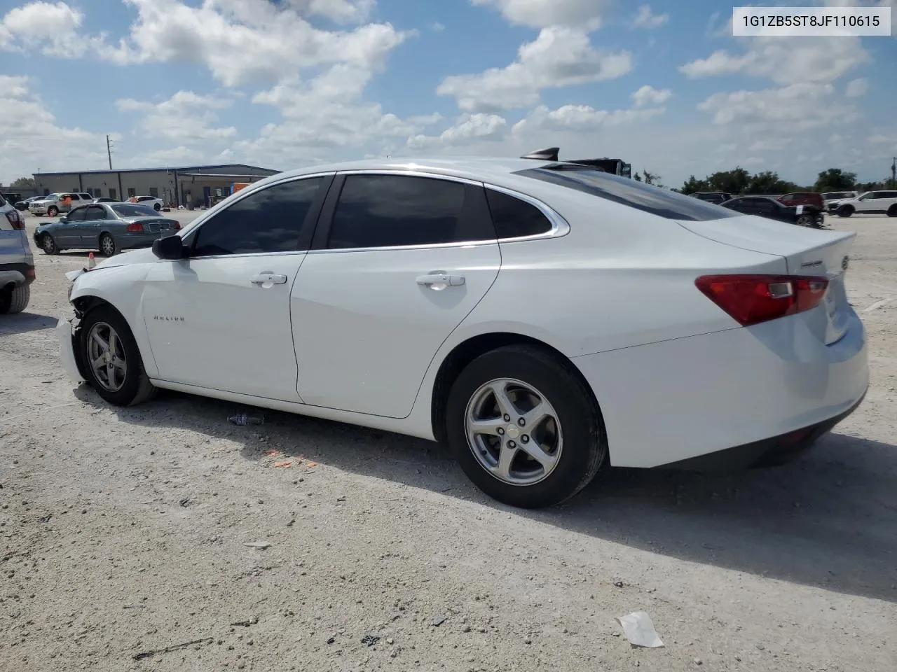 2018 Chevrolet Malibu Ls VIN: 1G1ZB5ST8JF110615 Lot: 53702384