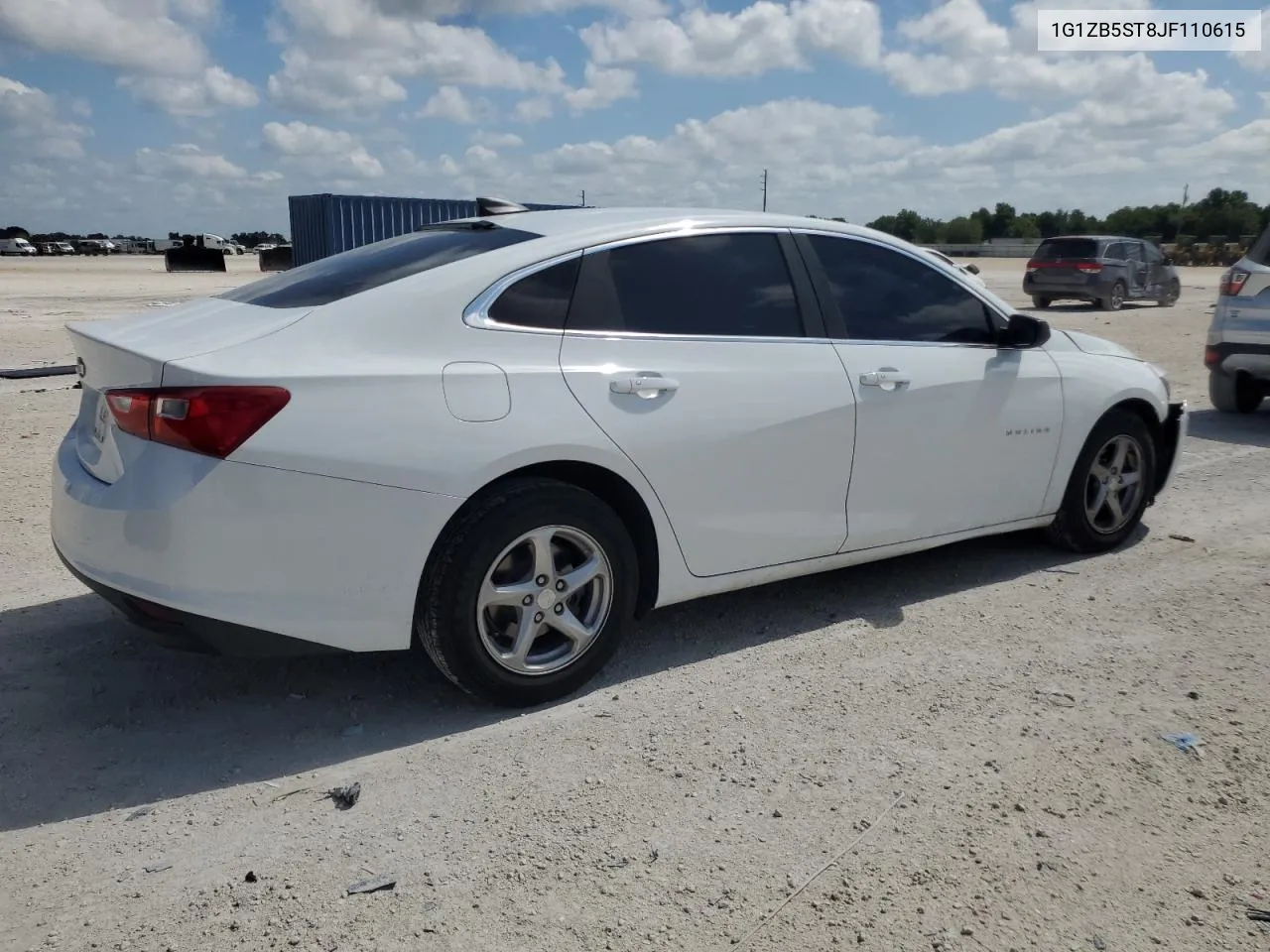 1G1ZB5ST8JF110615 2018 Chevrolet Malibu Ls