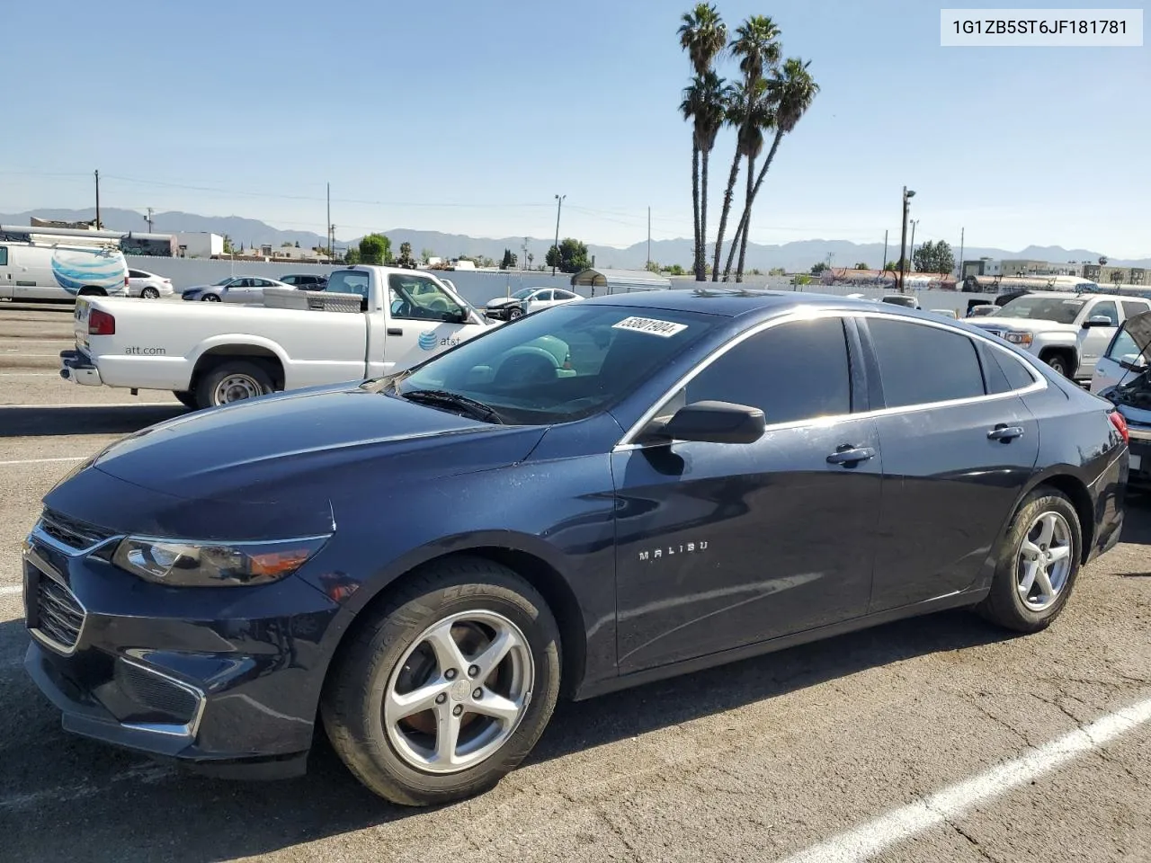 2018 Chevrolet Malibu Ls VIN: 1G1ZB5ST6JF181781 Lot: 53801904