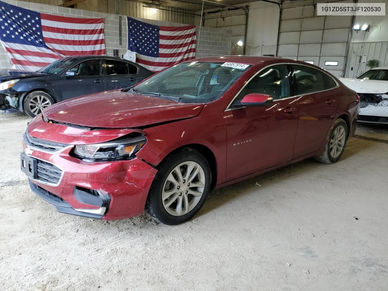 2018 Chevrolet Malibu Lt VIN: 1G1ZD5ST3JF120530 Lot: 54957914