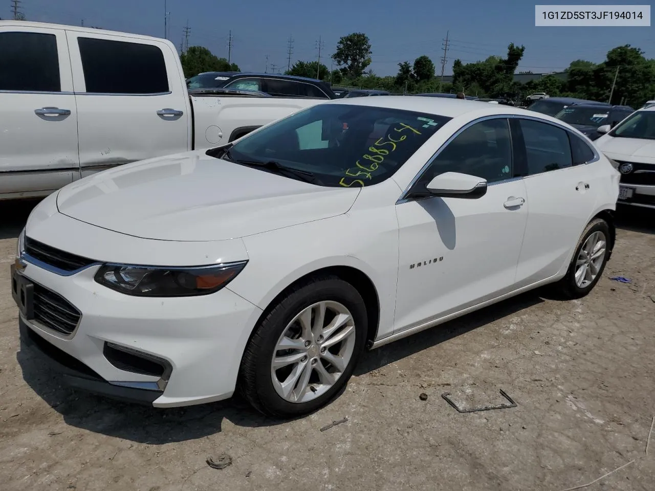 2018 Chevrolet Malibu Lt VIN: 1G1ZD5ST3JF194014 Lot: 55688564