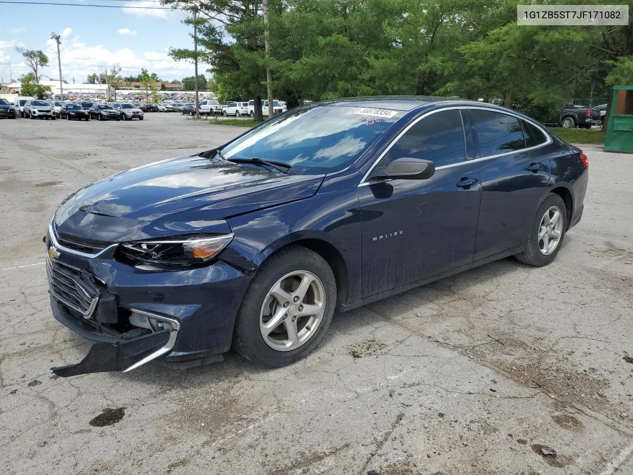 2018 Chevrolet Malibu Ls VIN: 1G1ZB5ST7JF171082 Lot: 56878334