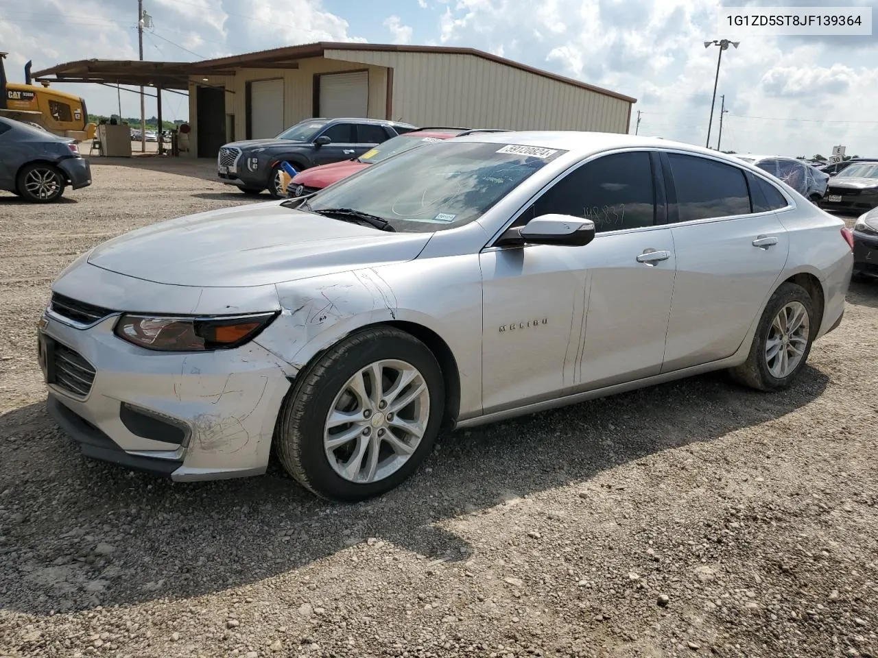 2018 Chevrolet Malibu Lt VIN: 1G1ZD5ST8JF139364 Lot: 59120824