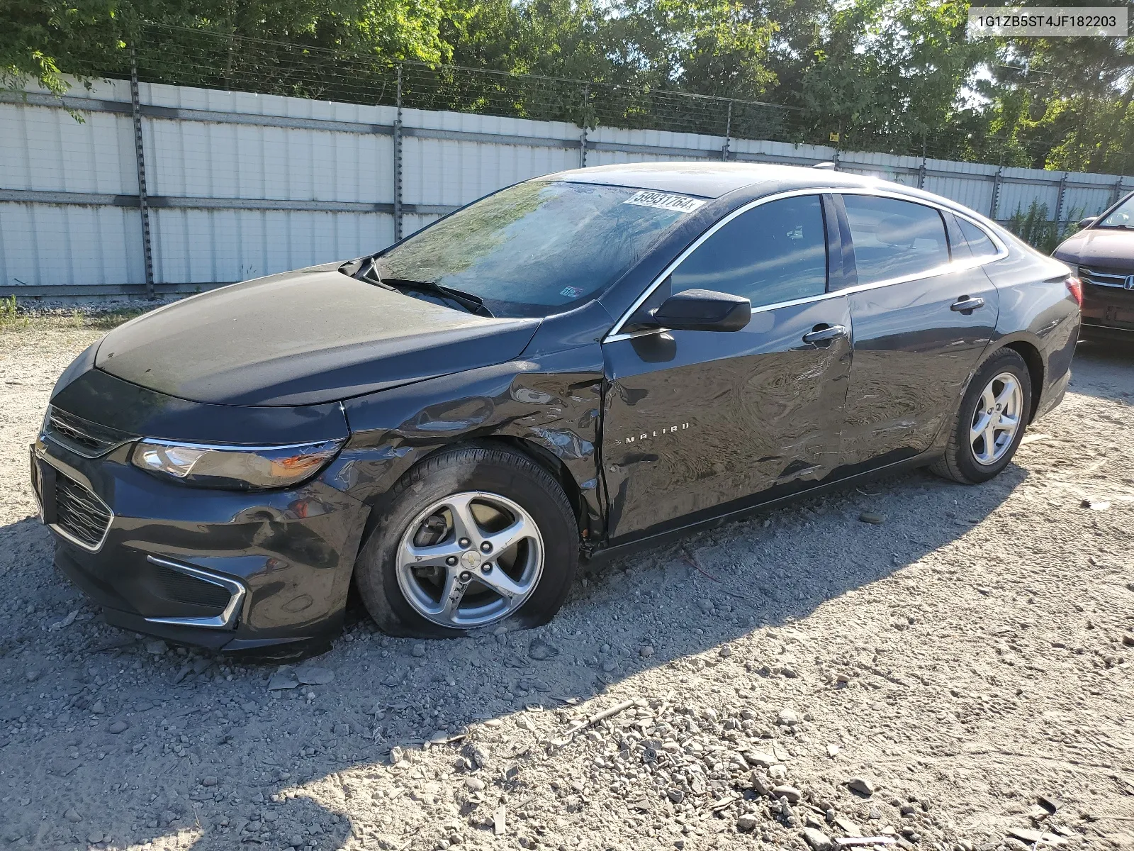 2018 Chevrolet Malibu Ls VIN: 1G1ZB5ST4JF182203 Lot: 59931764