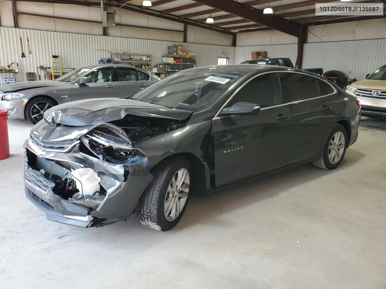 2018 Chevrolet Malibu Lt VIN: 1G1ZD5ST8JF135587 Lot: 60320304