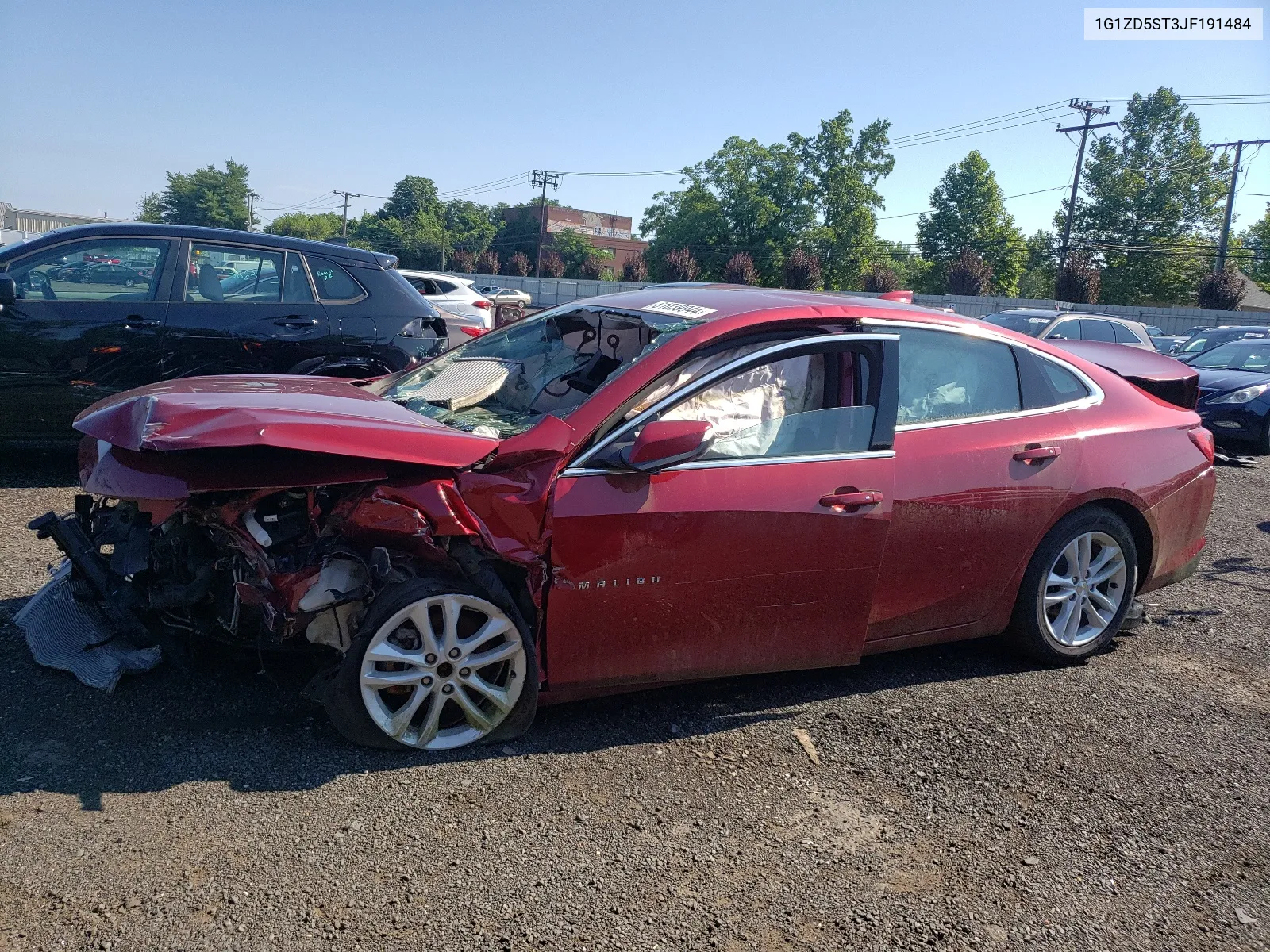 2018 Chevrolet Malibu Lt VIN: 1G1ZD5ST3JF191484 Lot: 61039944