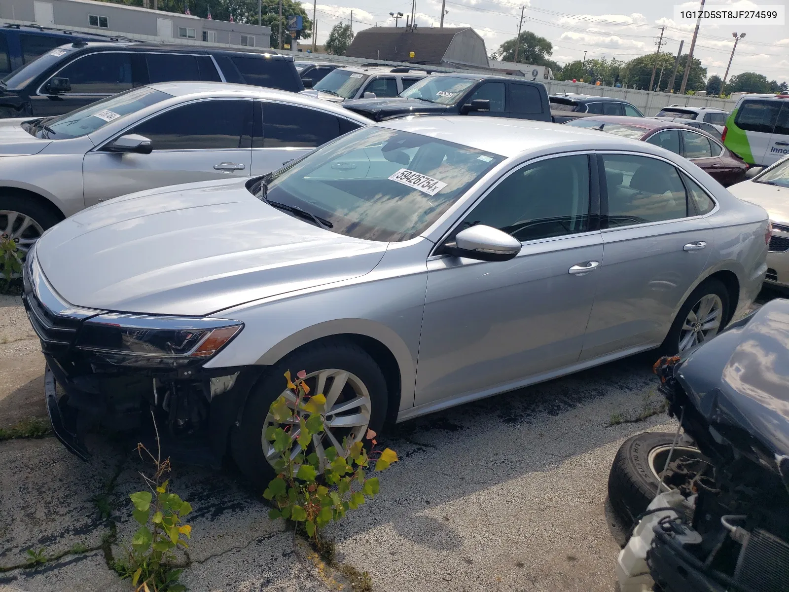 2018 Chevrolet Malibu Lt VIN: 1G1ZD5ST8JF274599 Lot: 63567464