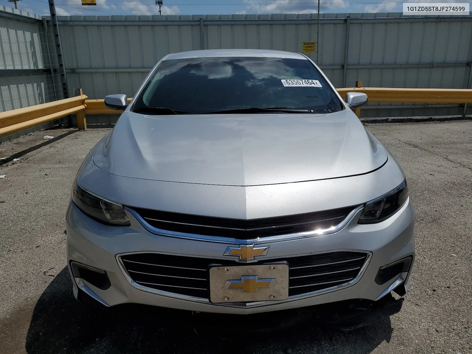 2018 Chevrolet Malibu Lt VIN: 1G1ZD5ST8JF274599 Lot: 63567464