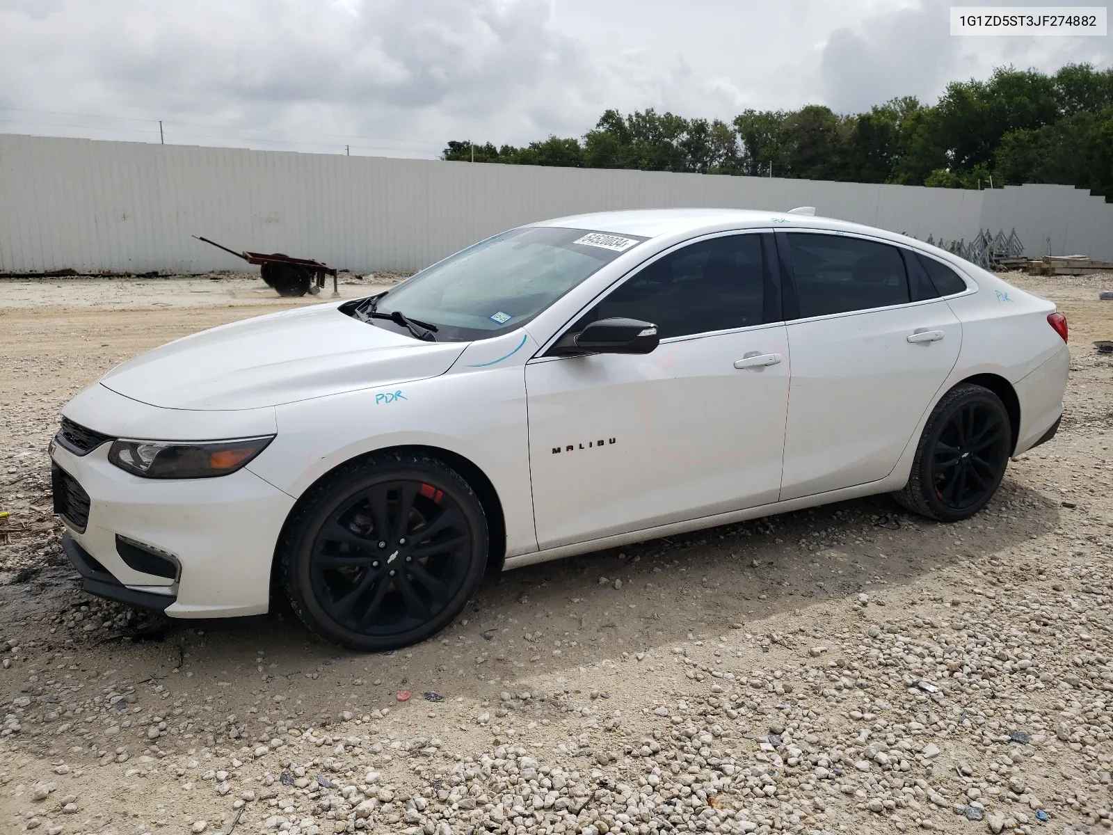 2018 Chevrolet Malibu Lt VIN: 1G1ZD5ST3JF274882 Lot: 64520034