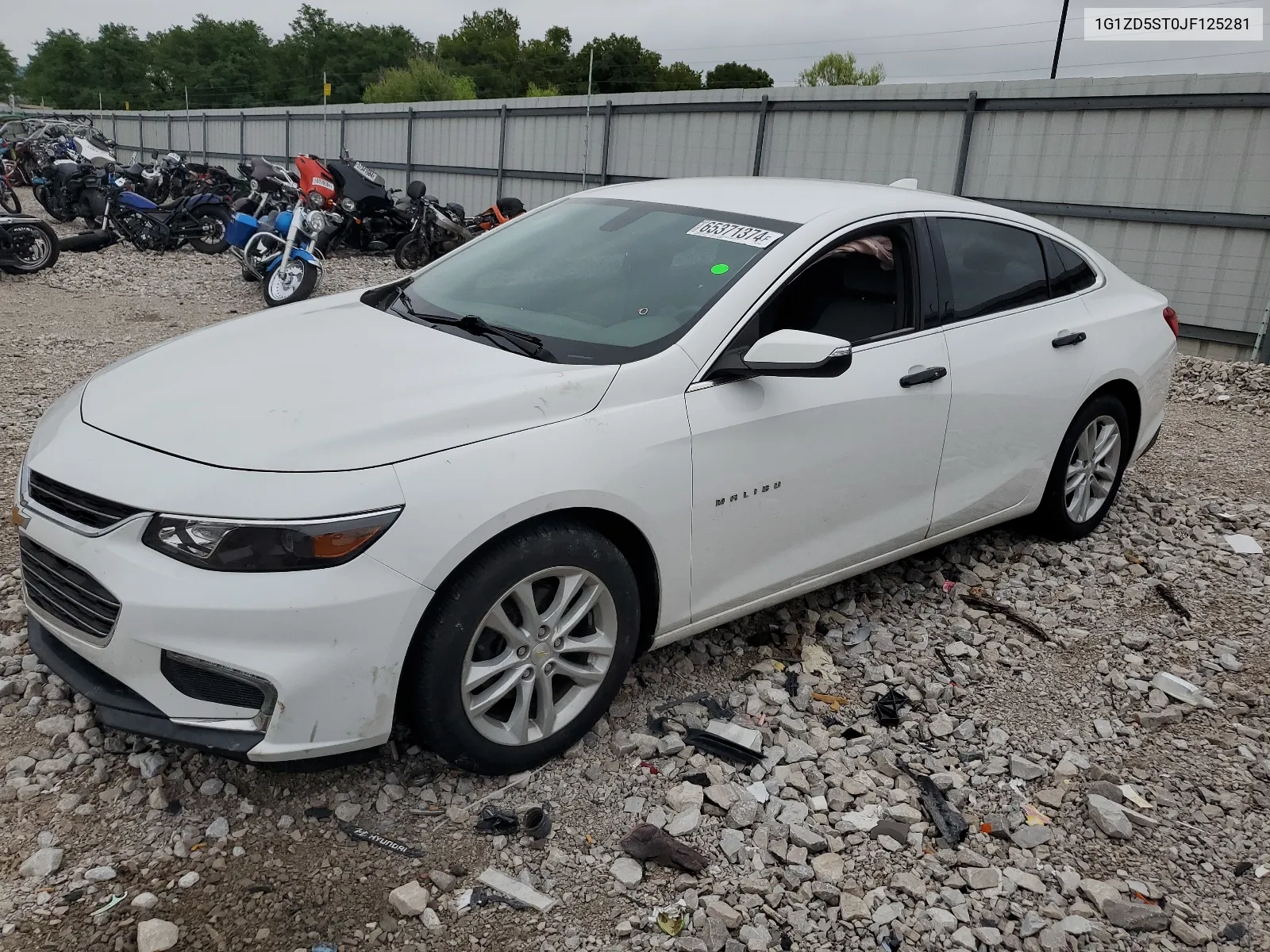 2018 Chevrolet Malibu Lt VIN: 1G1ZD5ST0JF125281 Lot: 65371374