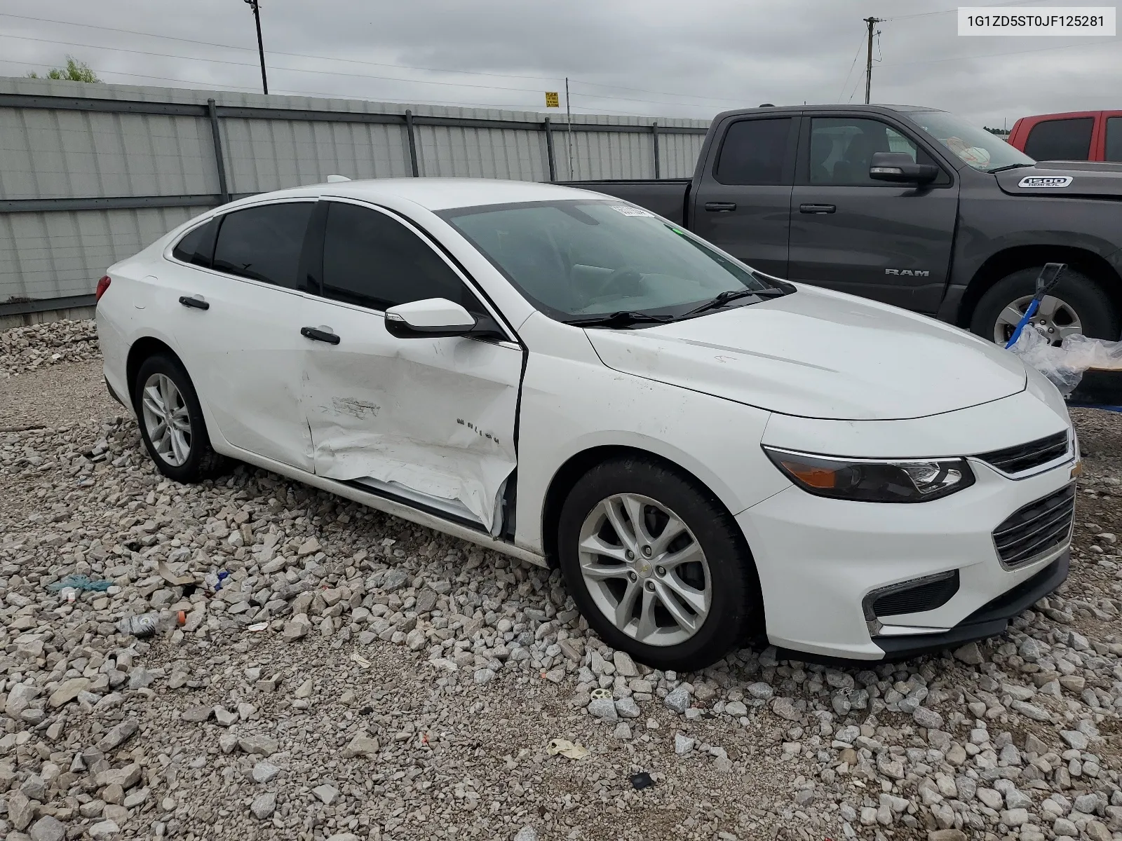 2018 Chevrolet Malibu Lt VIN: 1G1ZD5ST0JF125281 Lot: 65371374