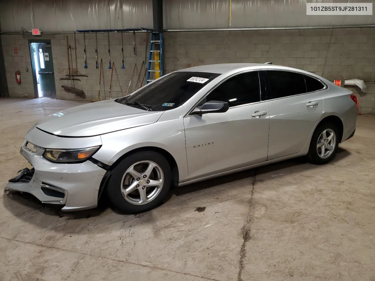 2018 Chevrolet Malibu Ls VIN: 1G1ZB5ST9JF281311 Lot: 66242134